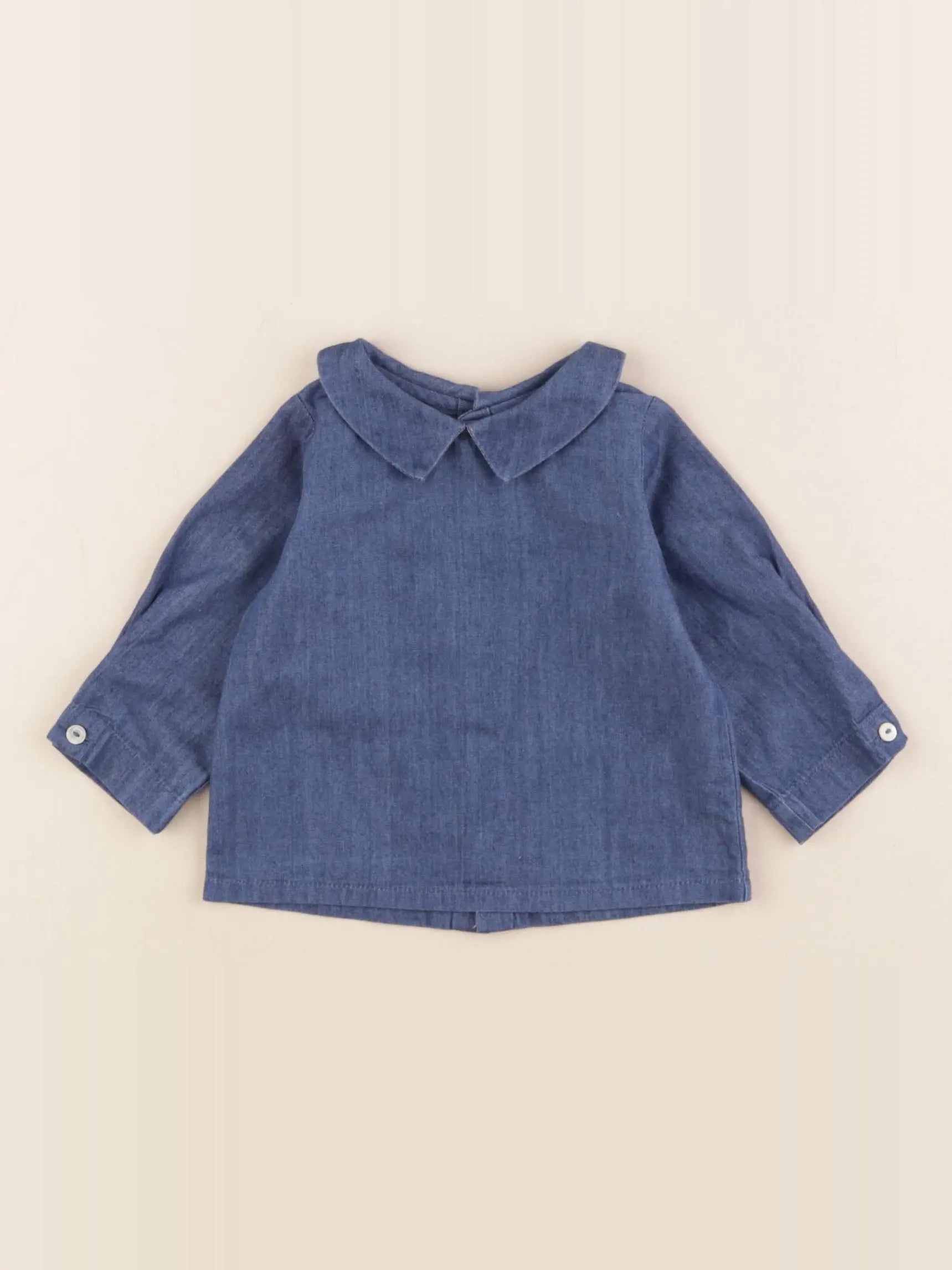 Jacadi - blouse bleu - 3 mois