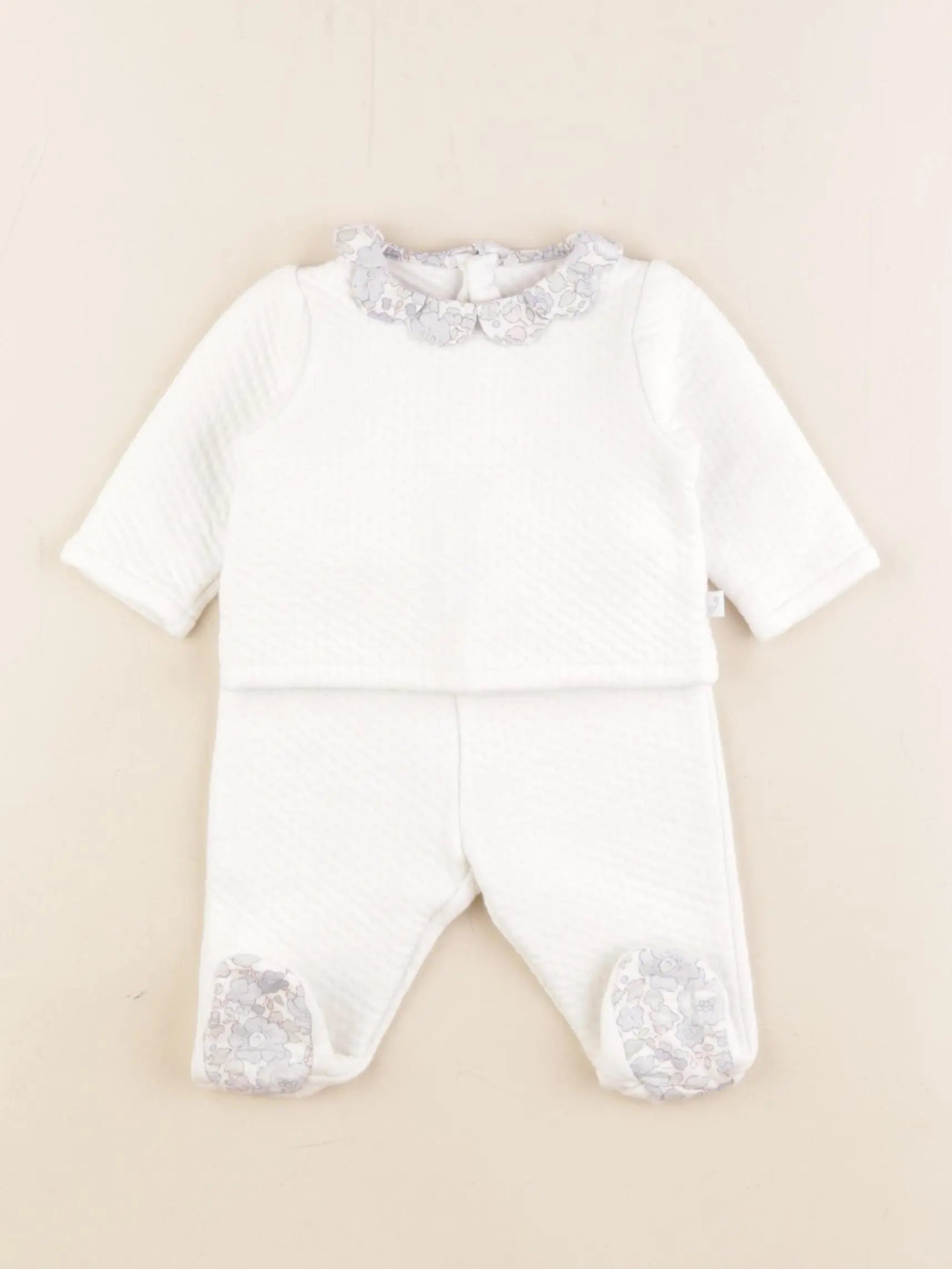 Jacadi - ensemble liberty blanc - 3 mois