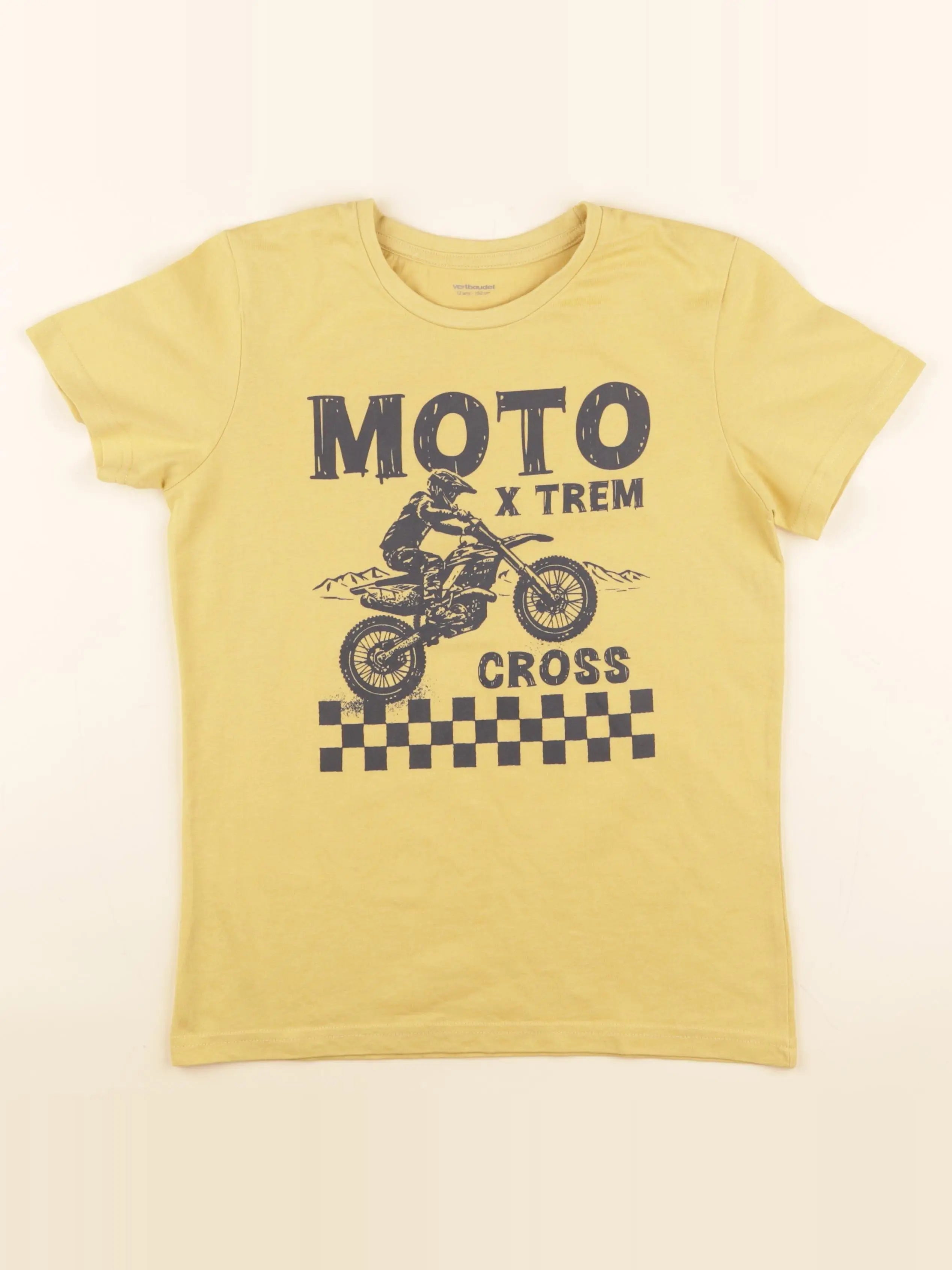 Vertbaudet - tee-shirt jaune - 12 ans