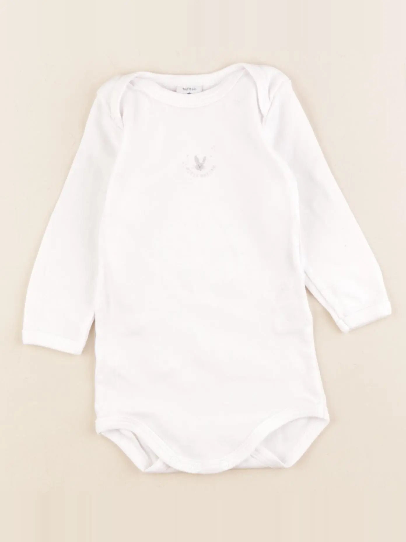 Petit Bateau - body blanc - 9 mois