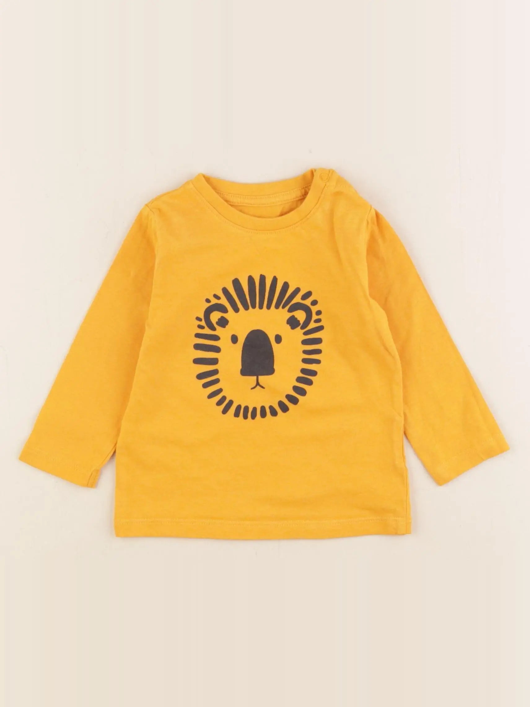 Vertbaudet - tee-shirt jaune - 9 mois