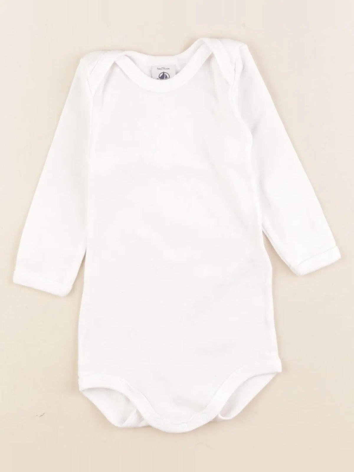 Petit Bateau - body blanc - 9 mois