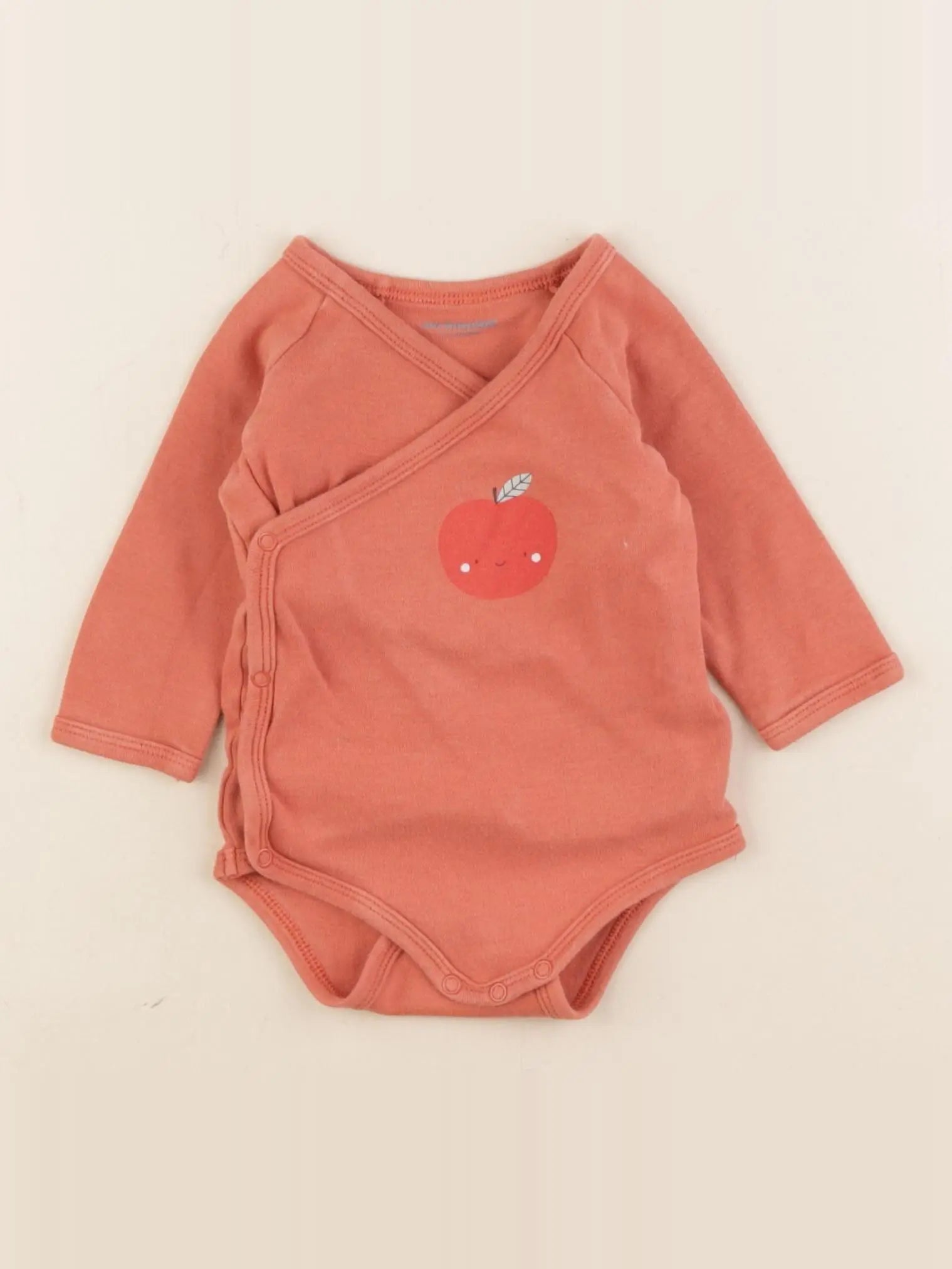 Vertbaudet - body orange - 9 mois