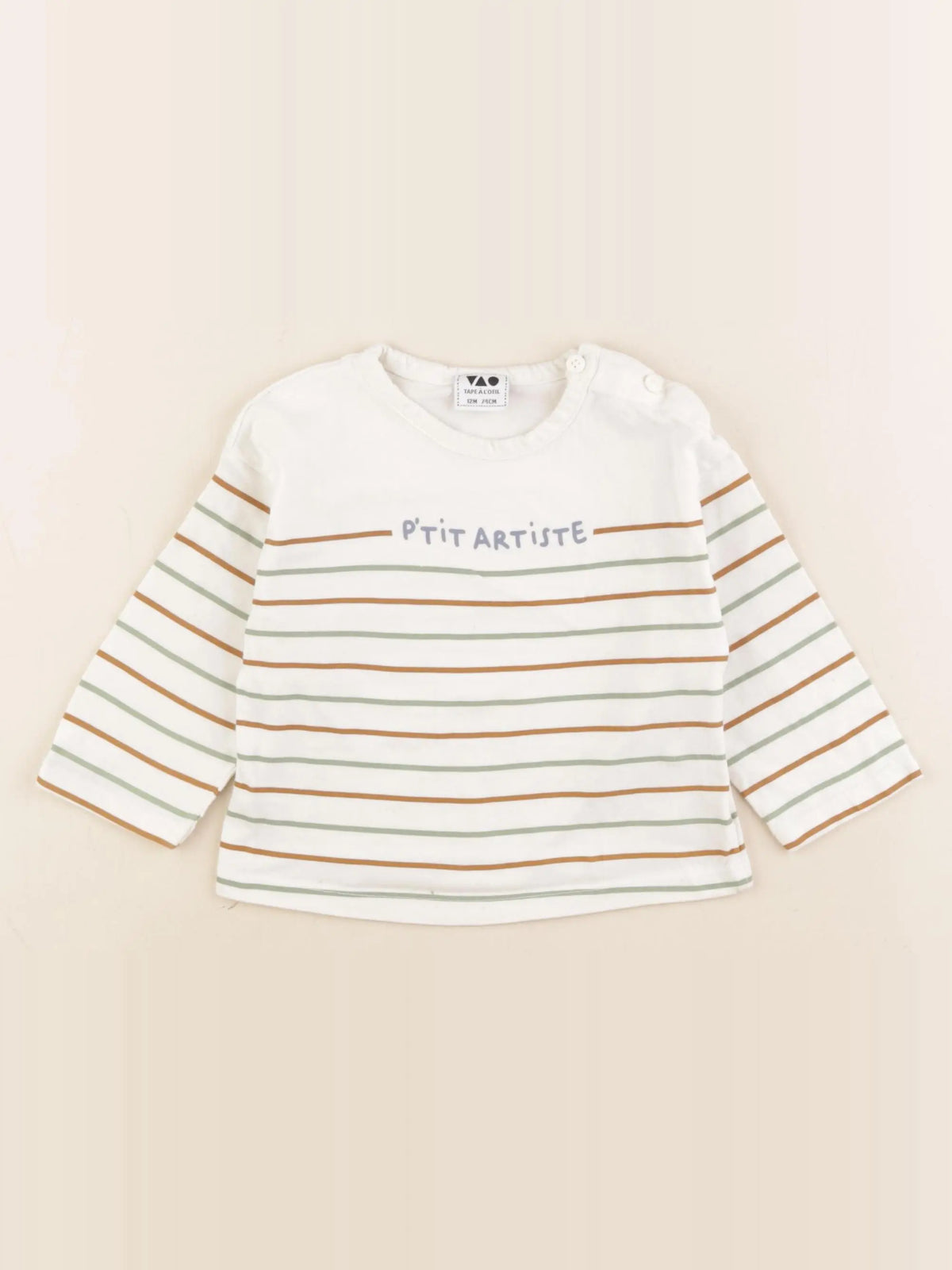 Tape à l'oeil - tee-shirt blanc - 12 mois