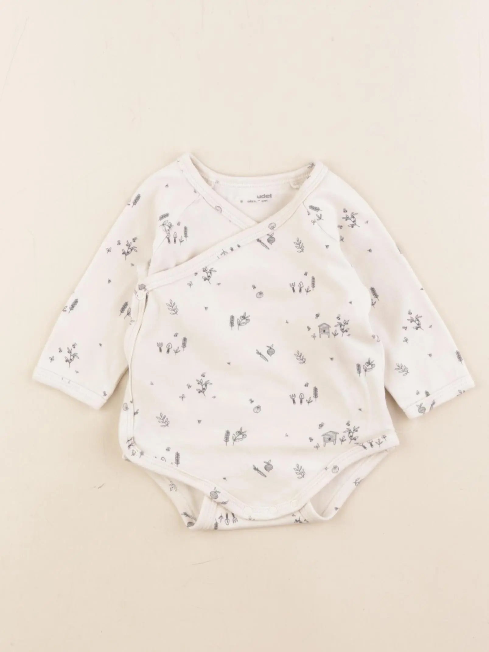 Vertbaudet - body beige - 9 mois