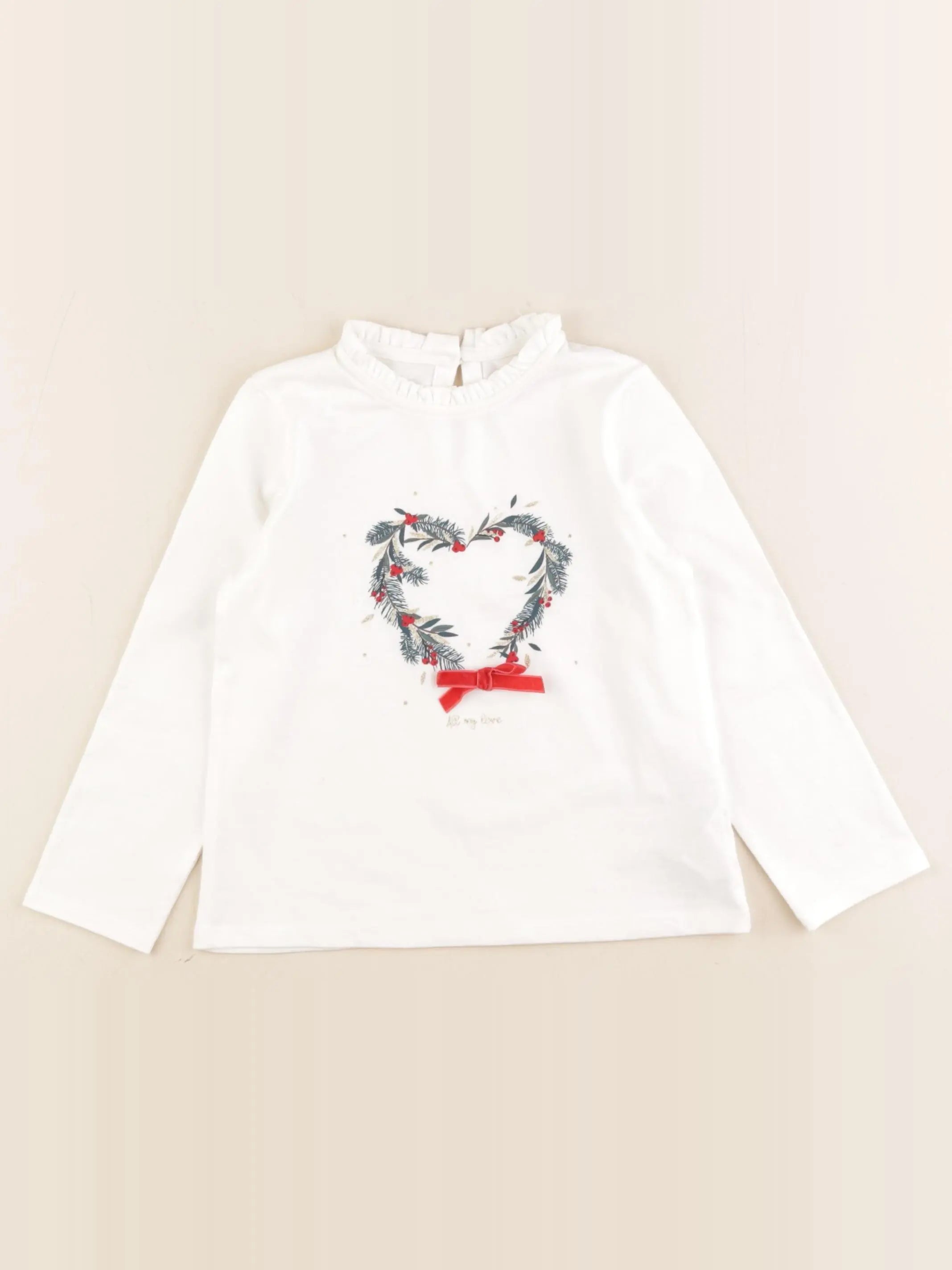 Vertbaudet - tee-shirt blanc - 3 ans
