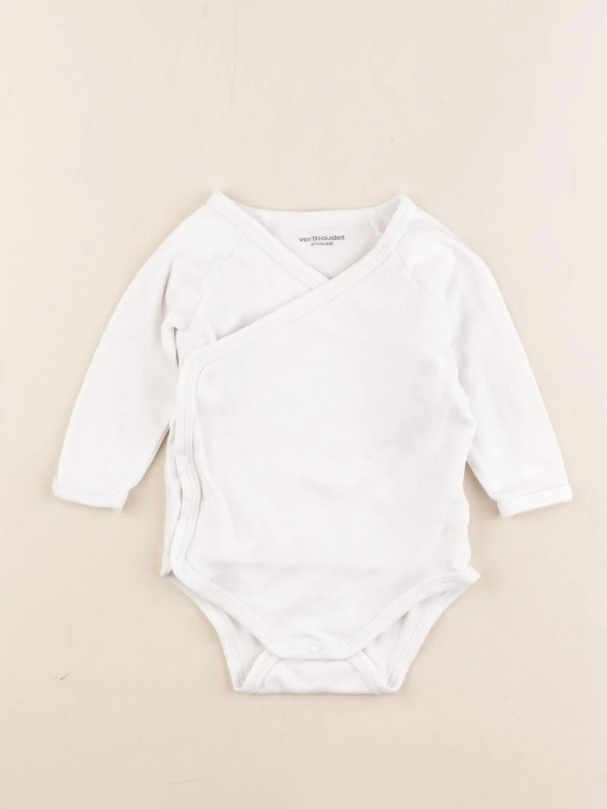 Vertbaudet - body blanc - 6 mois