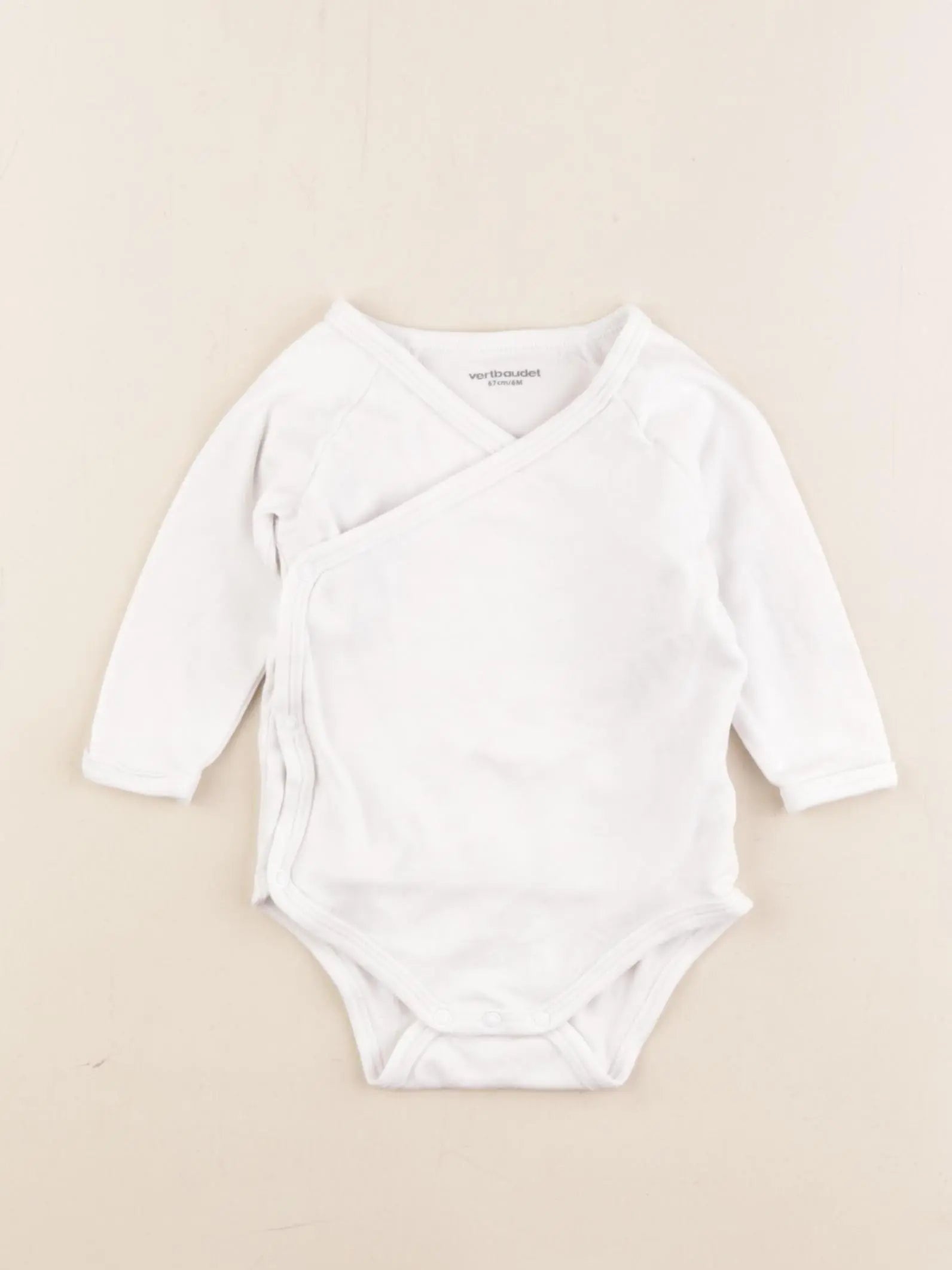 Vertbaudet - body blanc - 6 mois