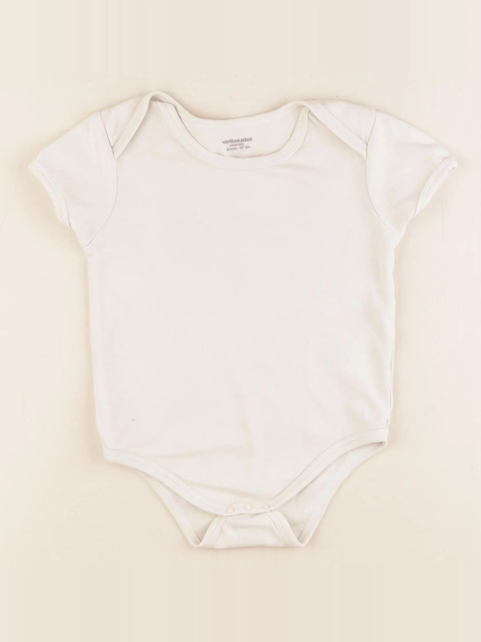 Vertbaudet - body beige - 36 mois