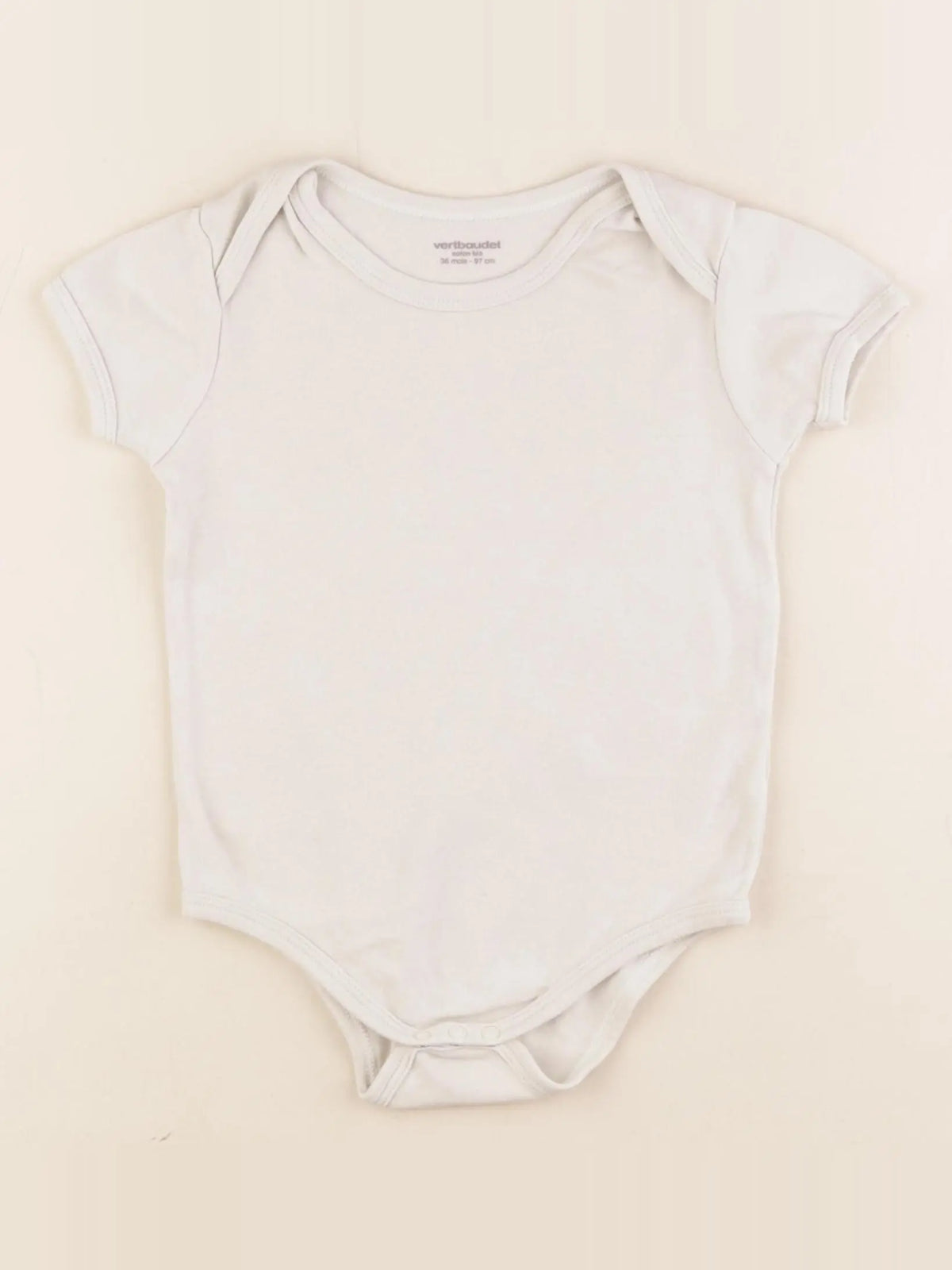 Vertbaudet - body beige - 36 mois