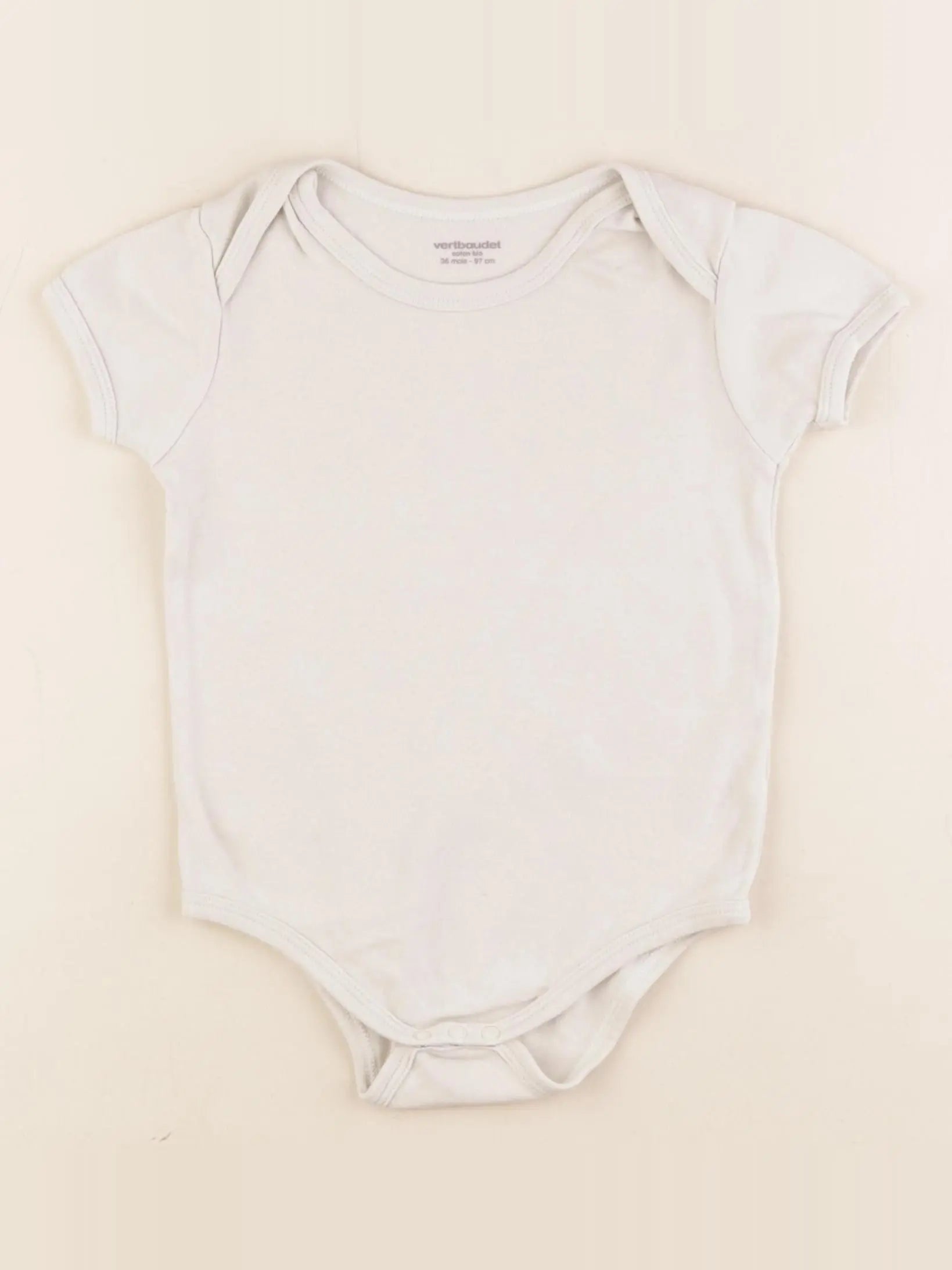 Vertbaudet - body beige - 36 mois