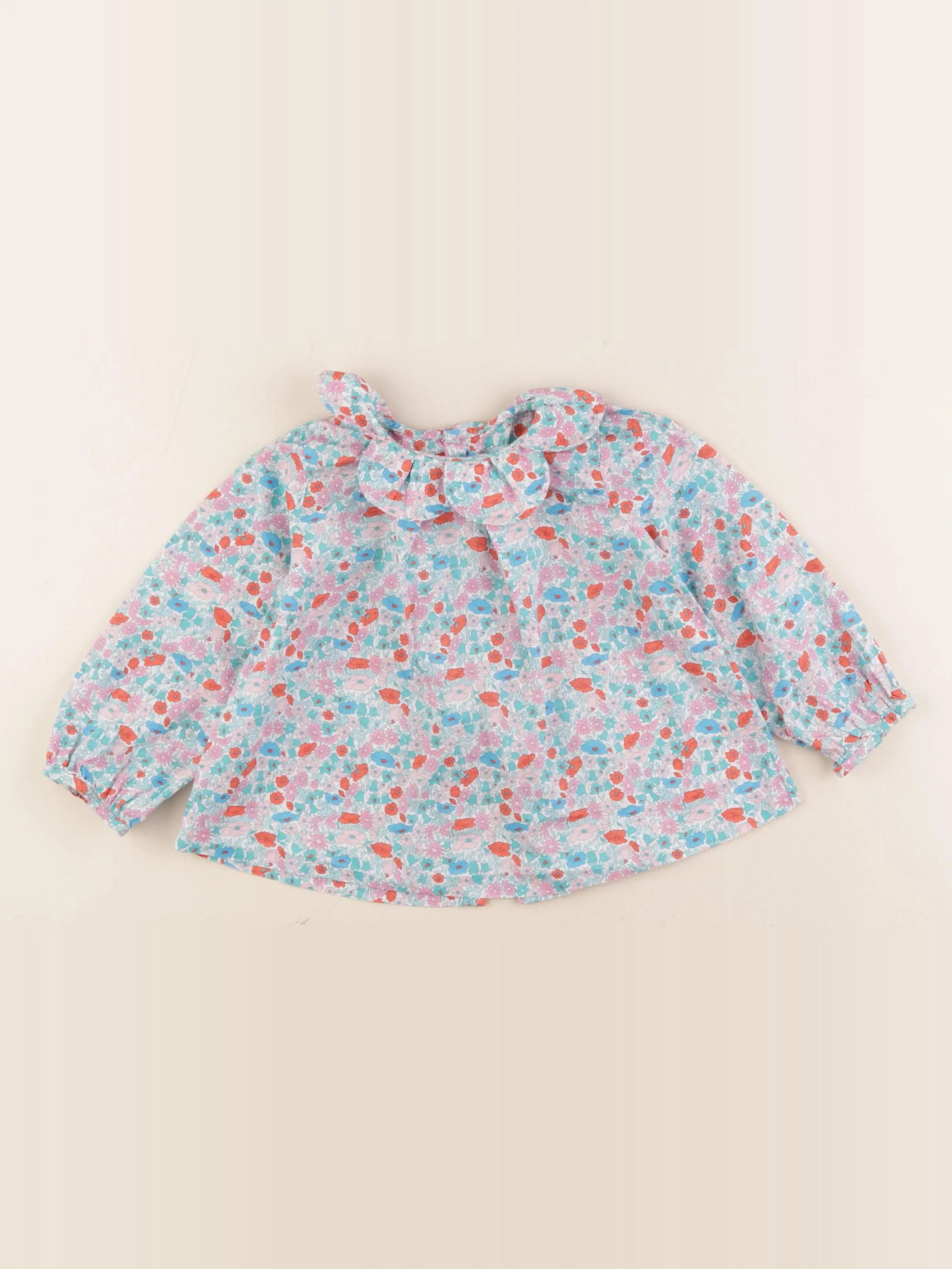Jacadi - blouse liberty multicolore - 24 mois
