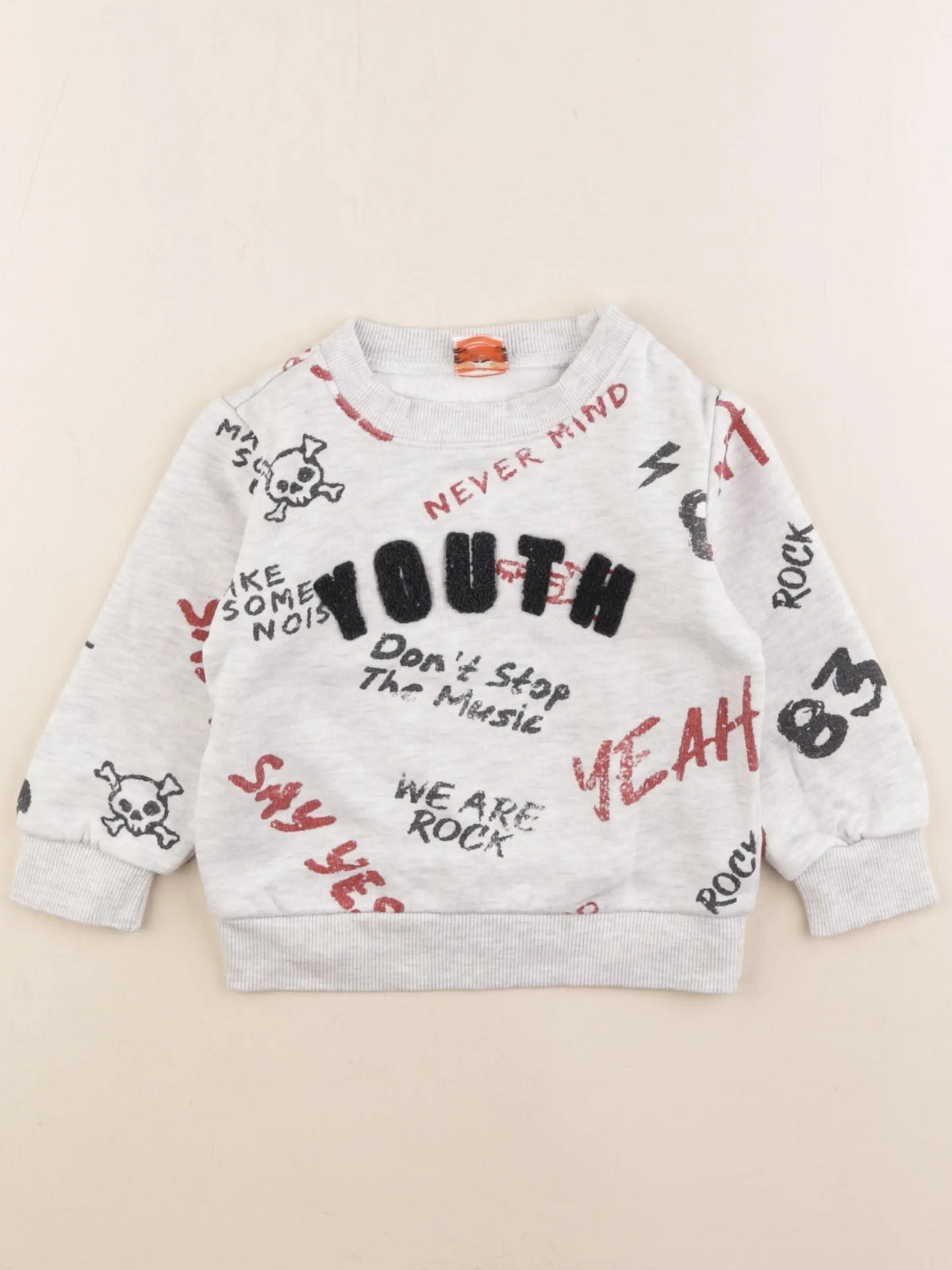 Tape à l'oeil - sweat gris - 2 ans