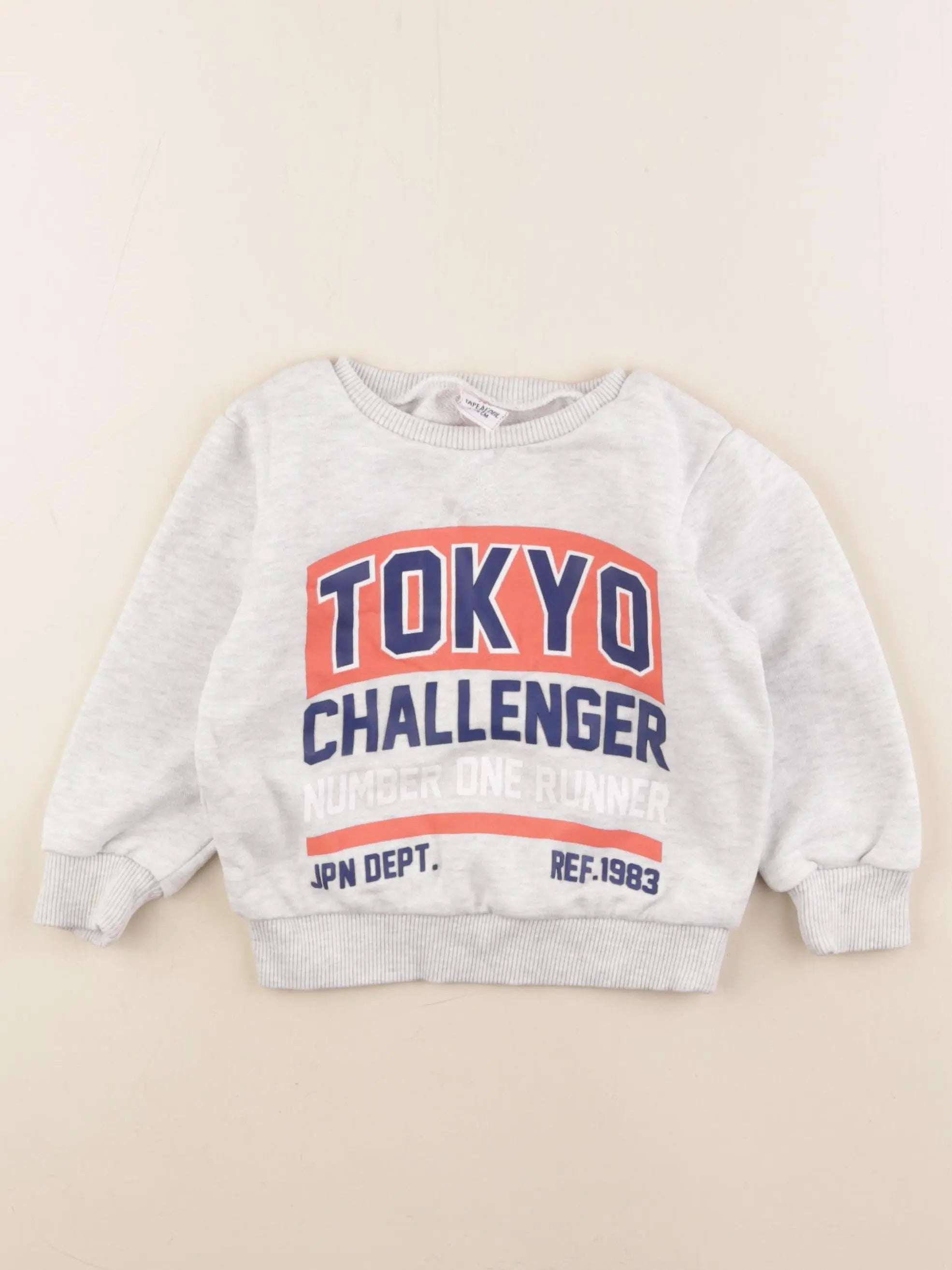 Tape à l'oeil - sweat gris - 2 ans