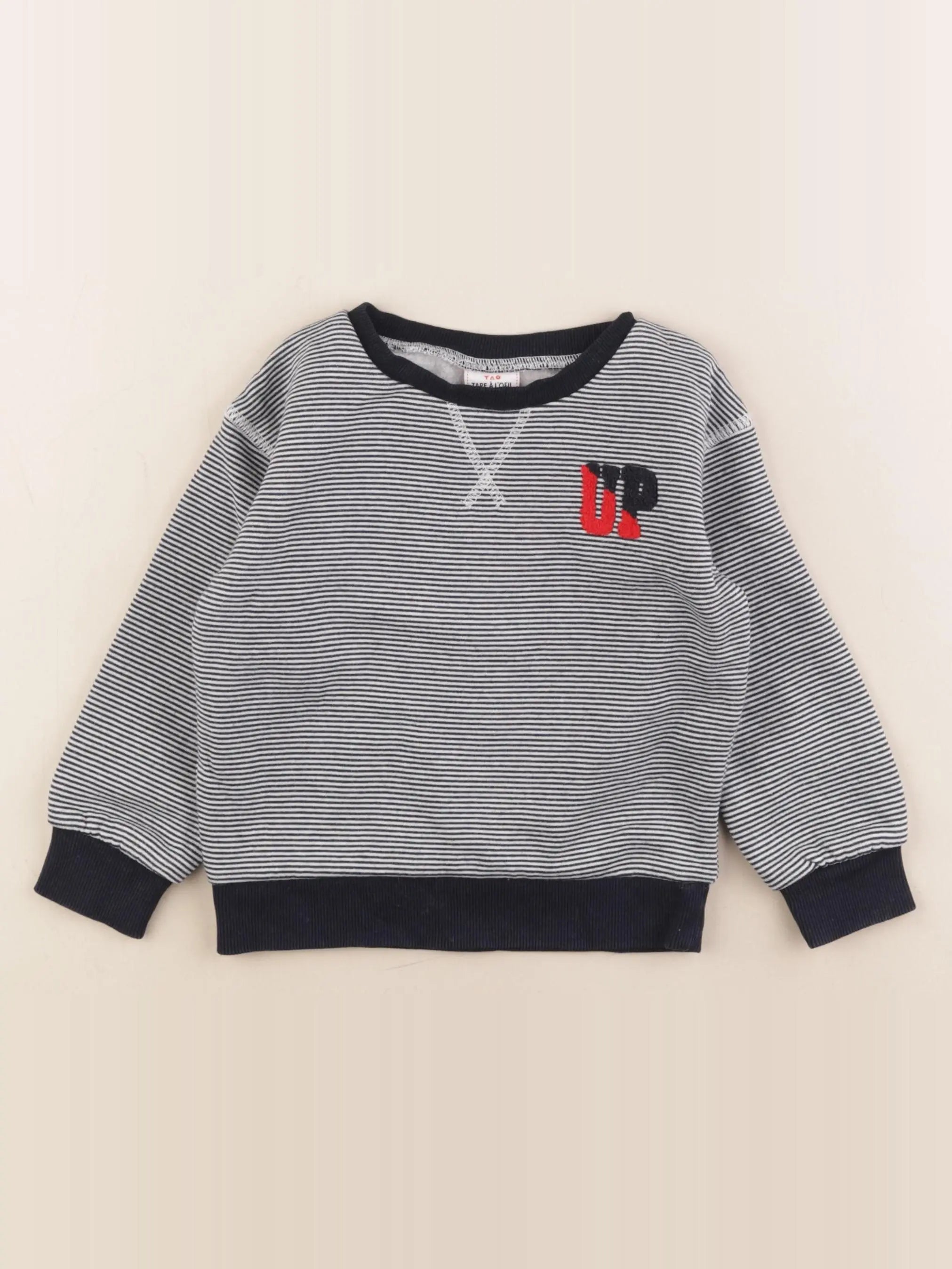 Tape à l'oeil - sweat bleu - 2 ans