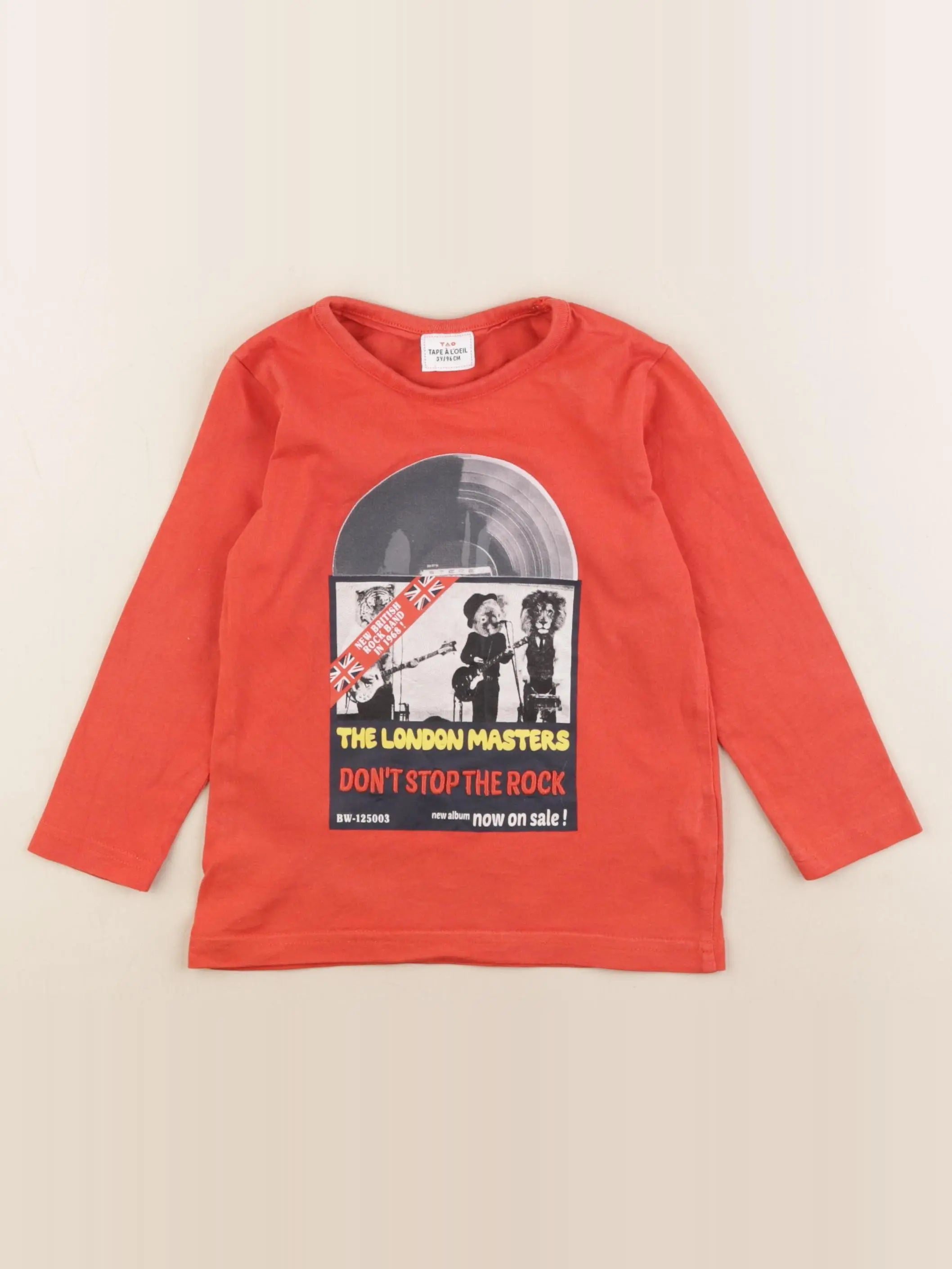 Tape à l'oeil - tee-shirt orange - 3 ans
