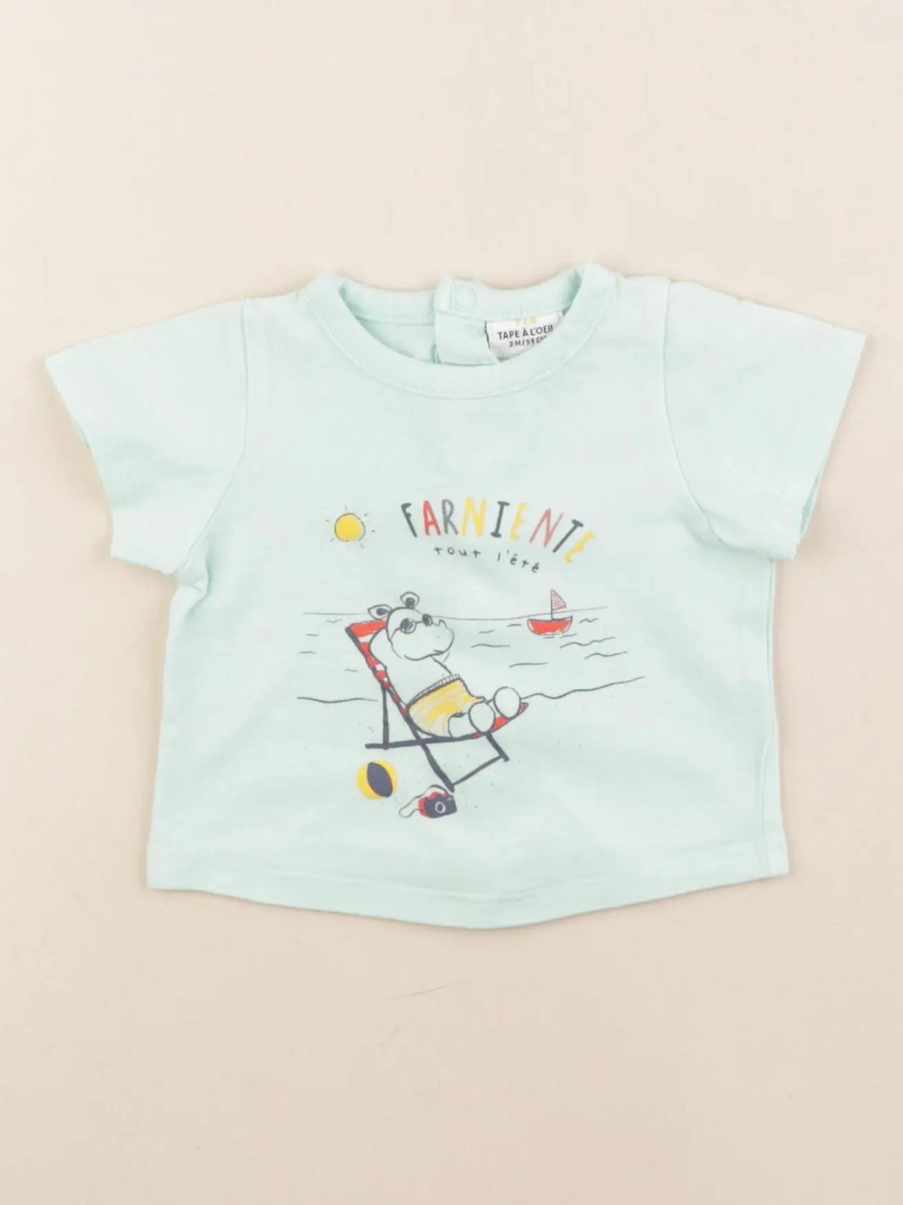 Tape à l'oeil - tee-shirt vert - 3 mois