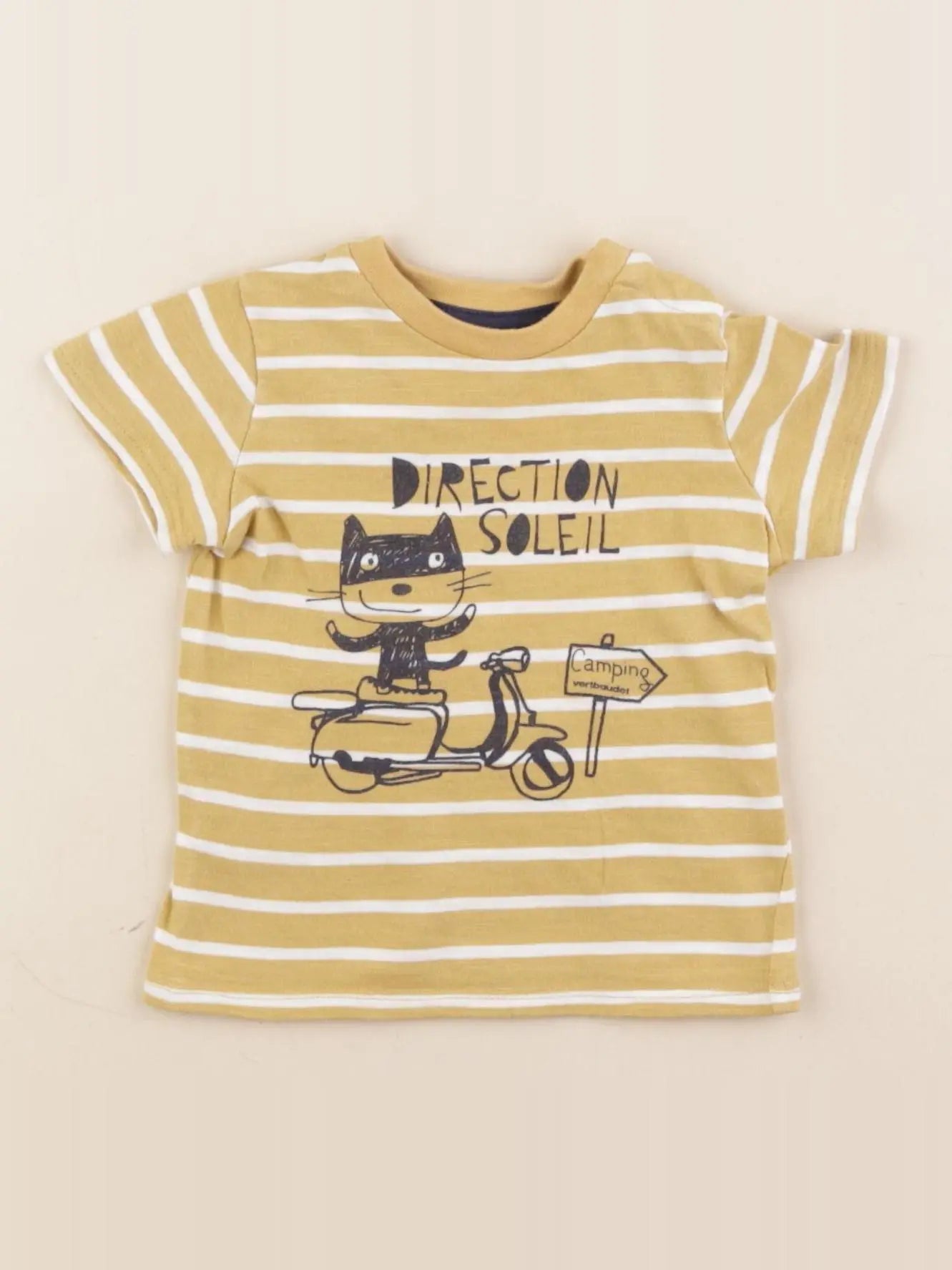 Vertbaudet - tee-shirt jaune - 3 mois