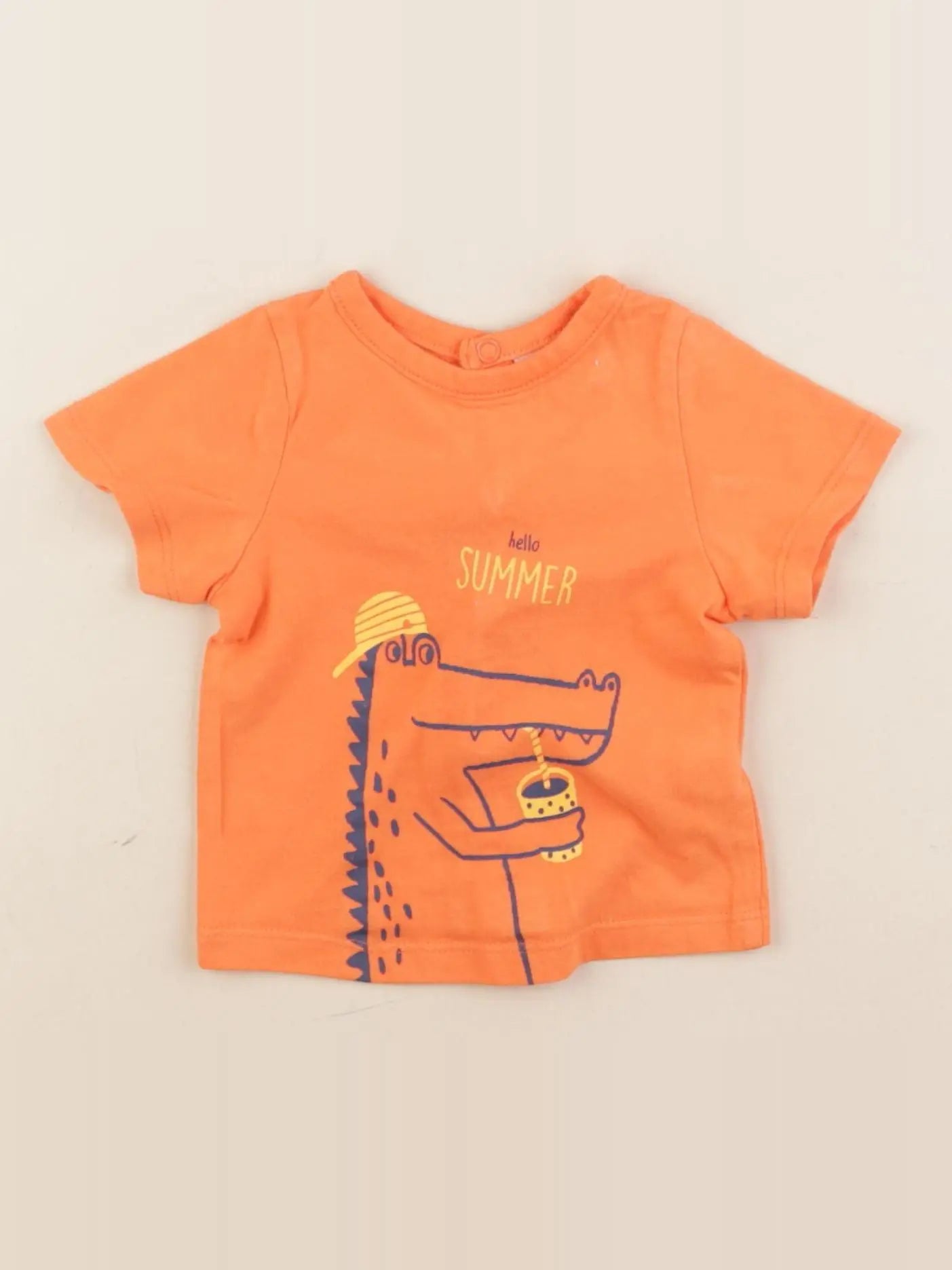 Tape à l'oeil - tee-shirt orange - 3 mois