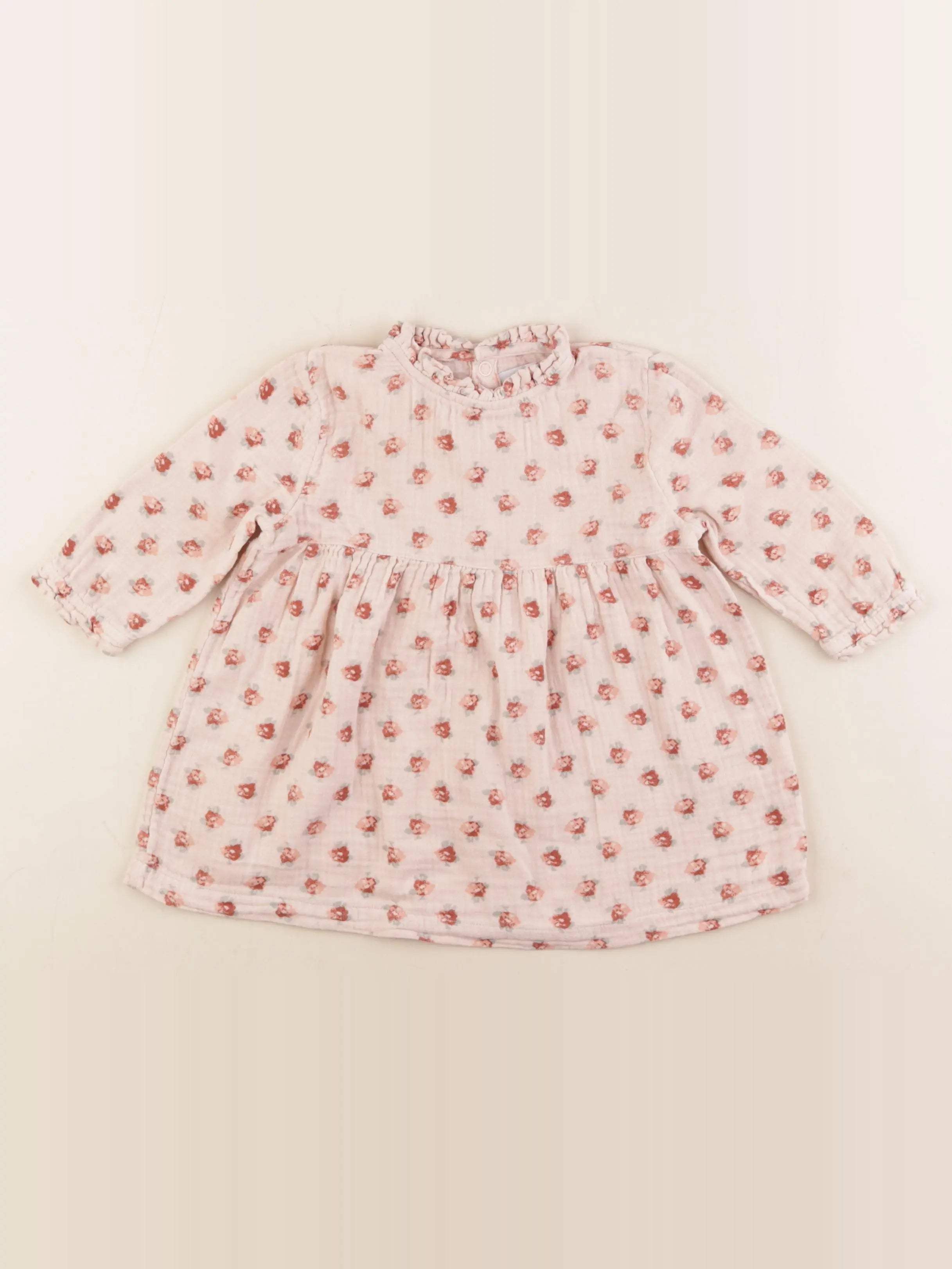 Petit Bateau - robe multicolore - 12 mois