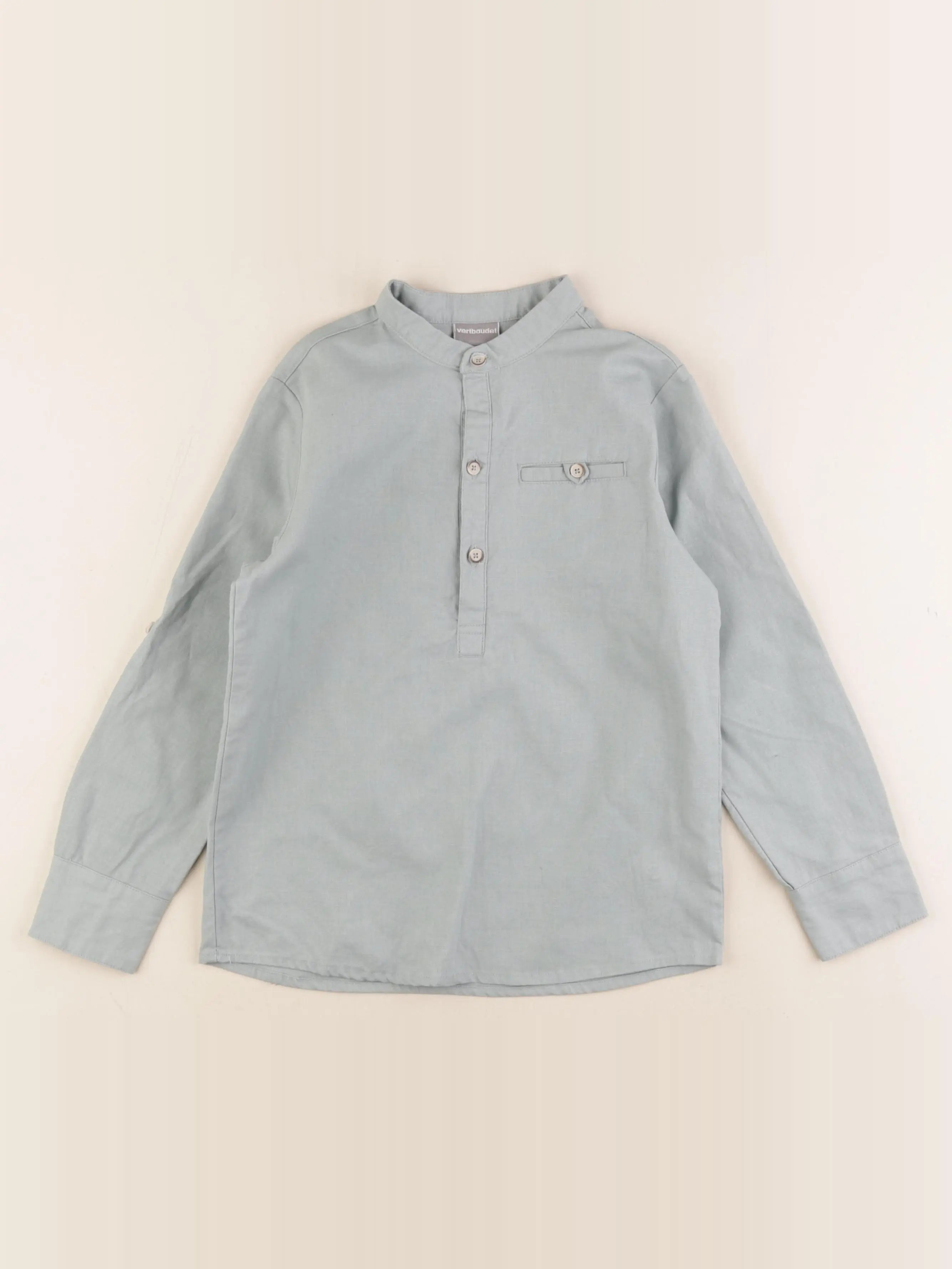 Vertbaudet - chemise vert - 8 ans