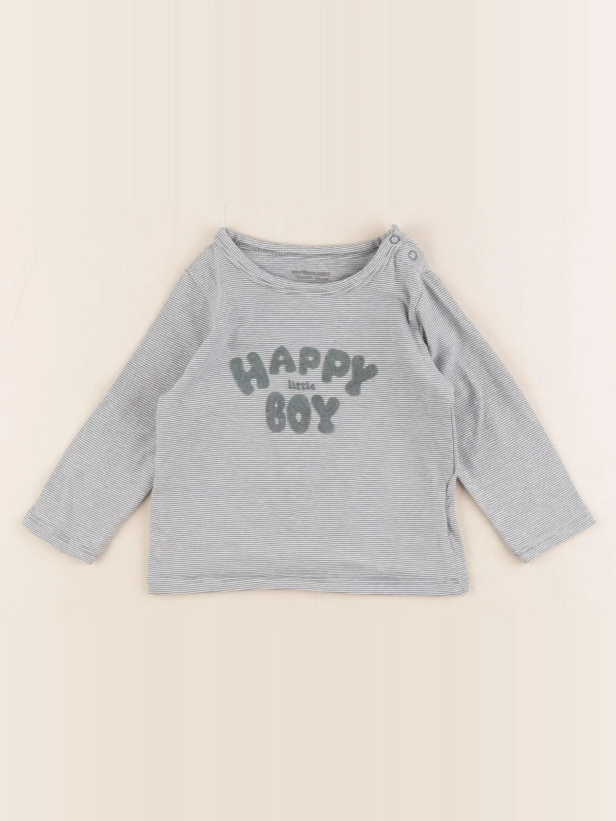 Vertbaudet - tee-shirt vert - 12 mois