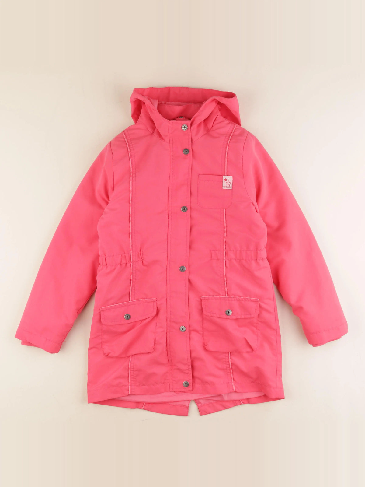Vertbaudet - veste doublure amovible rose - 10 ans