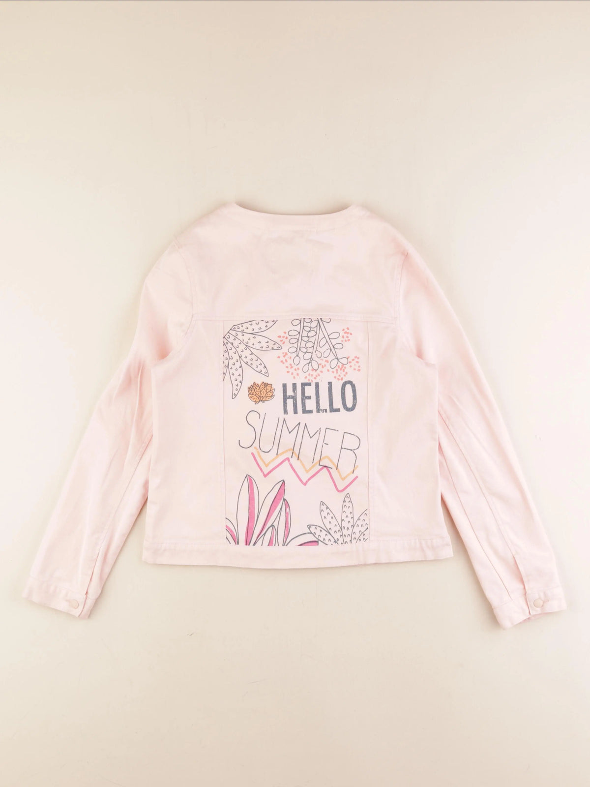 Vertbaudet - veste imprimé au dos rose - 12 ans