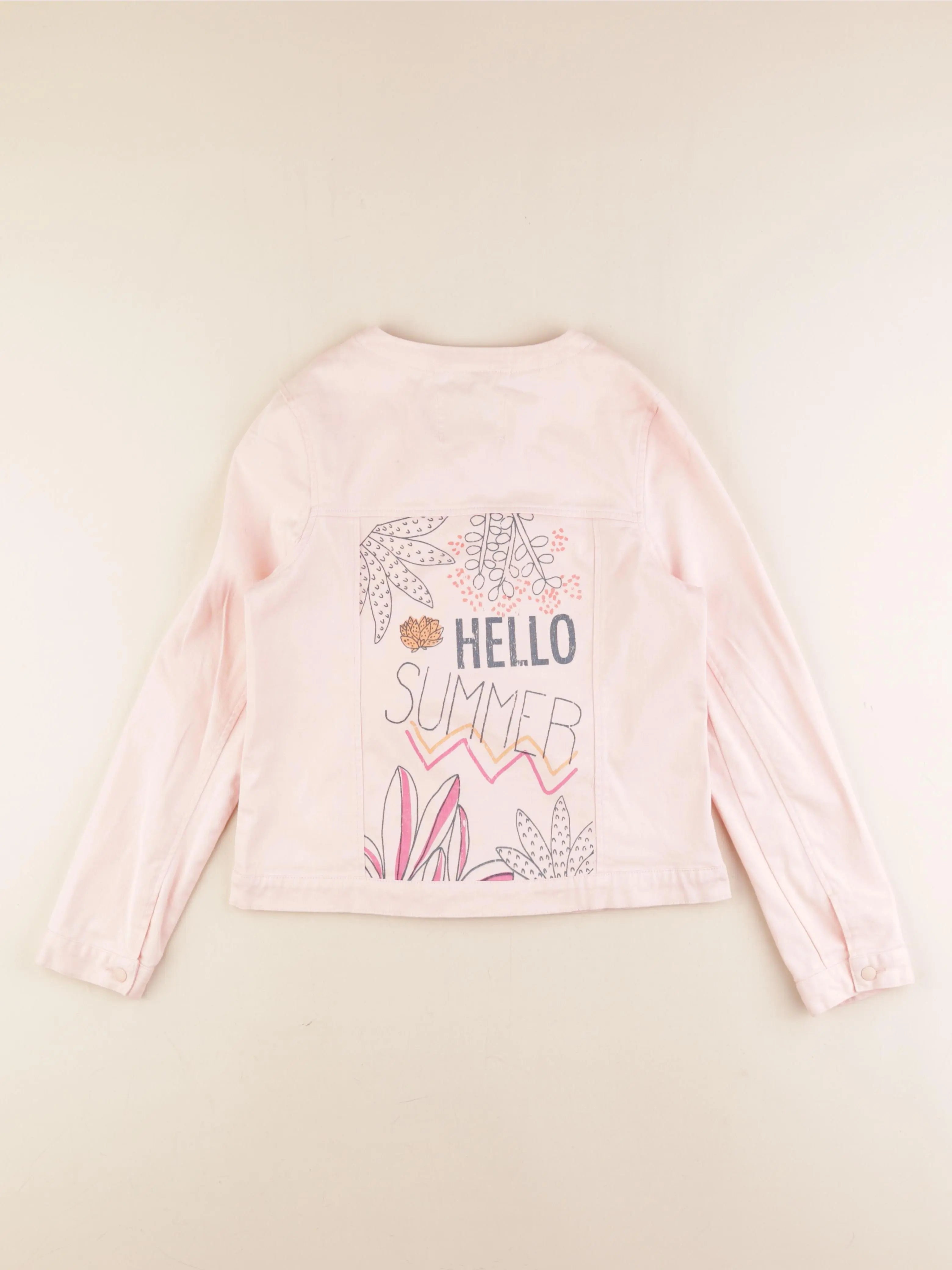 Vertbaudet - veste imprimé au dos rose - 12 ans