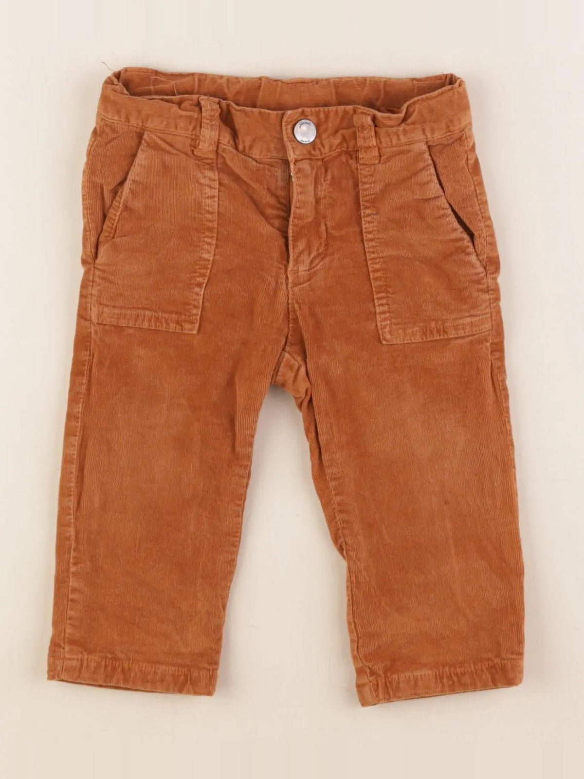 Jacadi - pantalon doublé marron - 12 mois