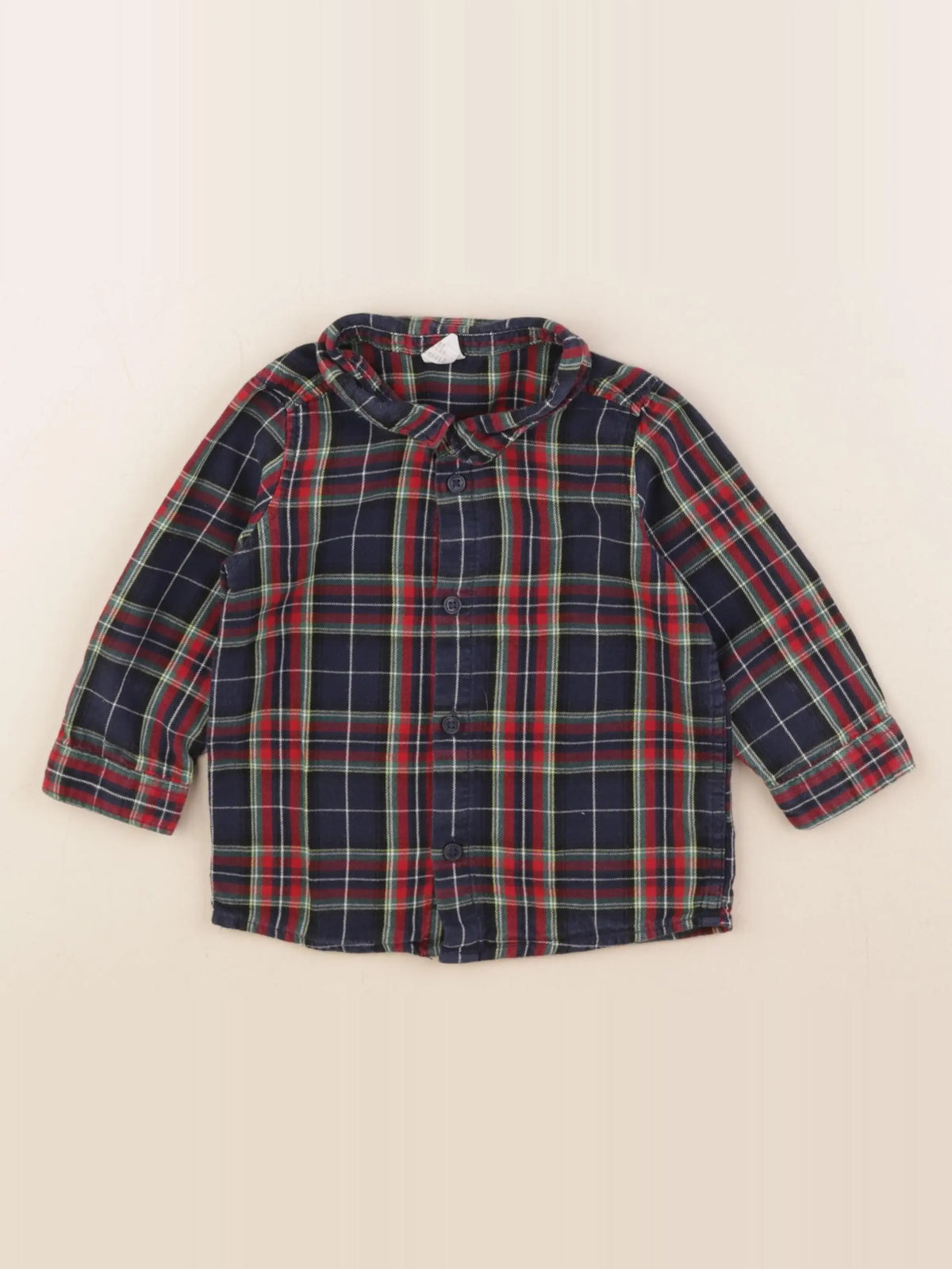 H&M - chemise bleu - 9/12 mois