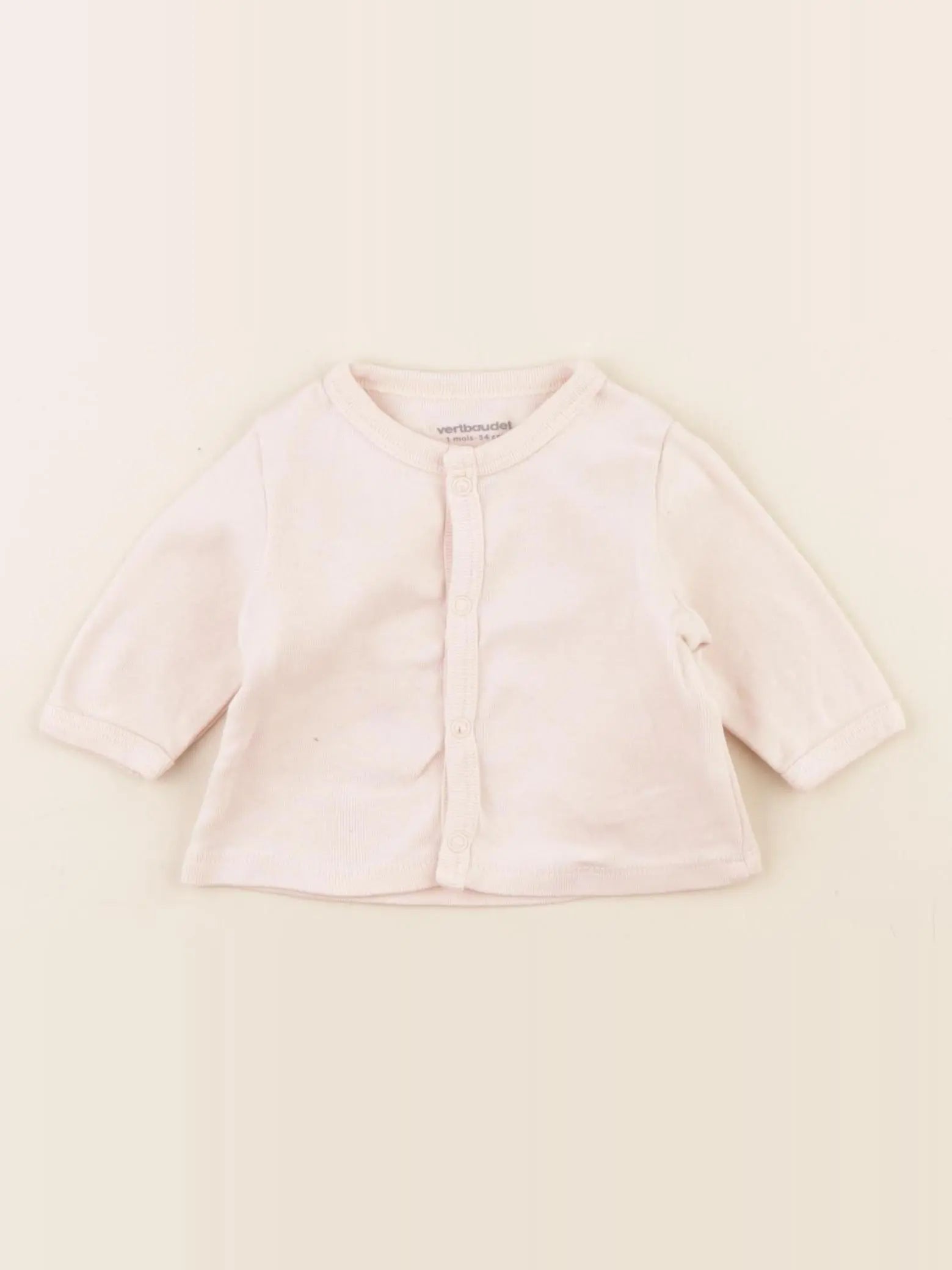 Vertbaudet - tee-shirt rose - 1 mois