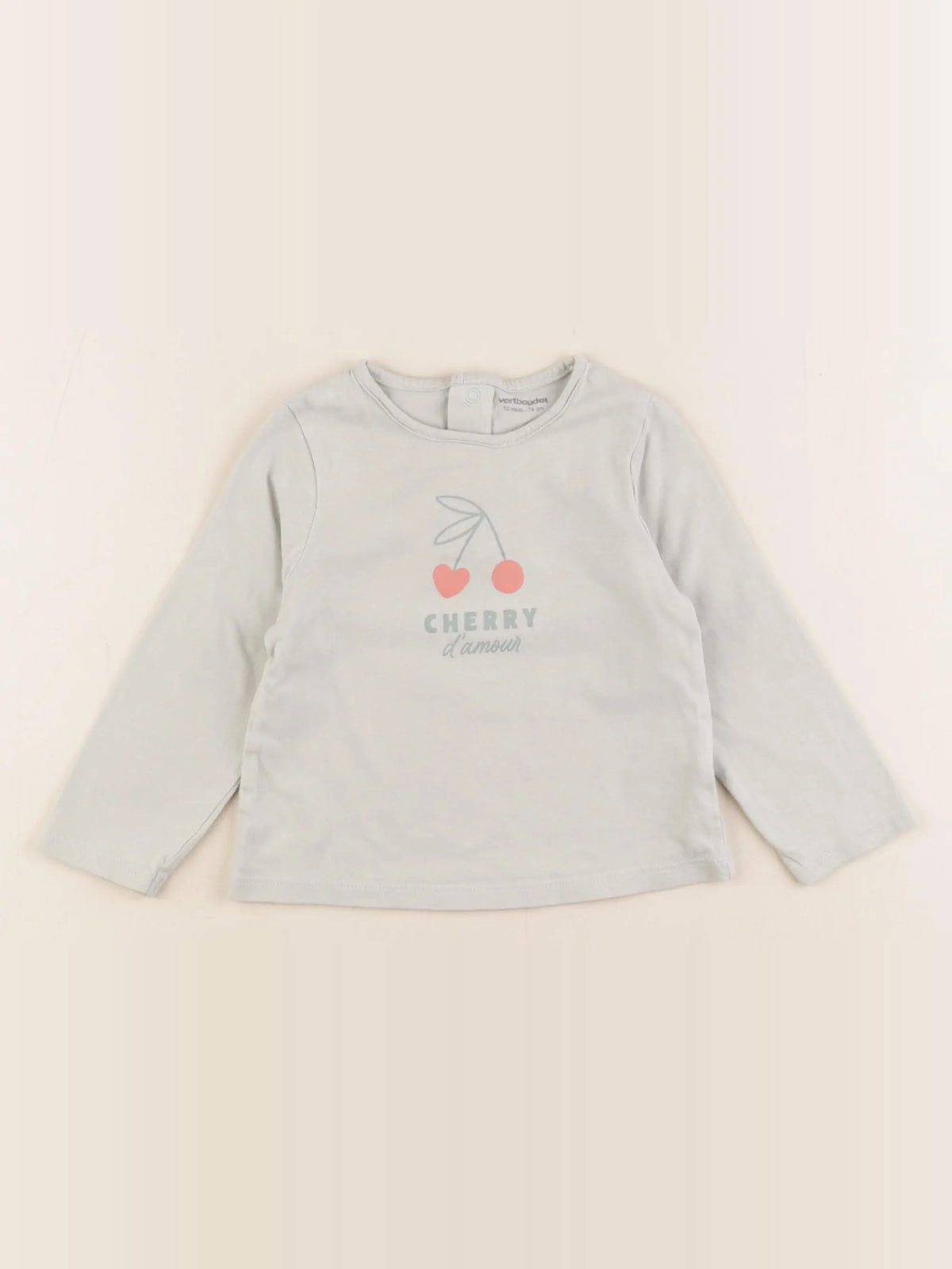 Vertbaudet - tee-shirt vert - 12 mois