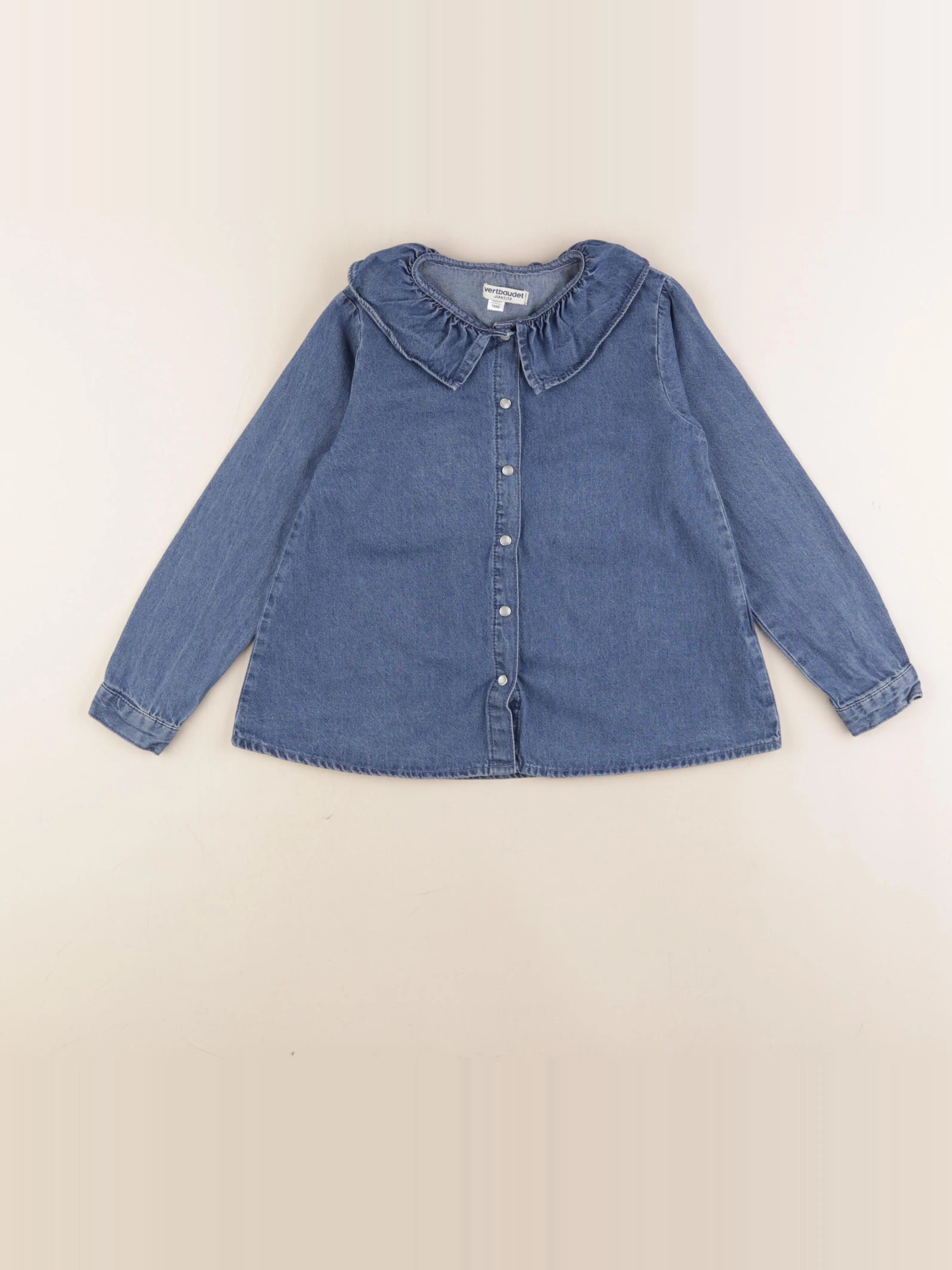Vertbaudet - blouse bleu - 7 ans