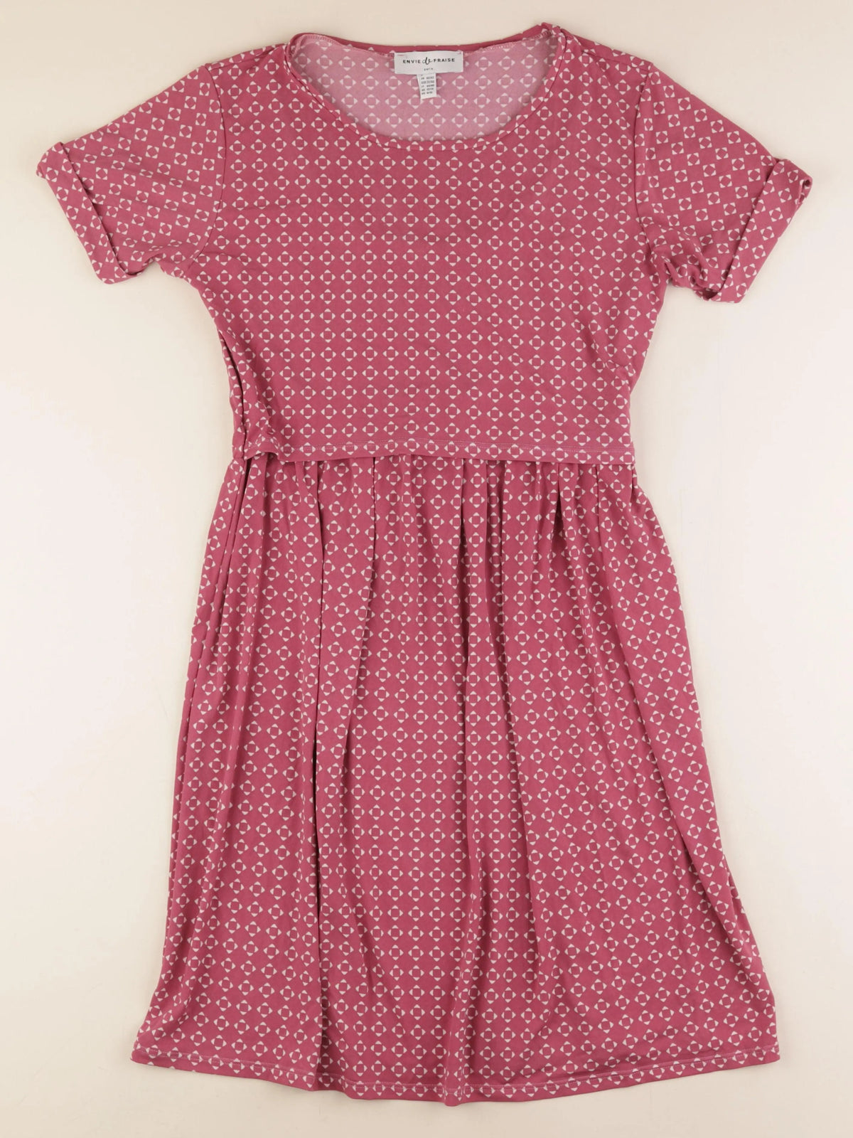 Envie de fraise - robe grossesse, allaitement rose - 40 à 42