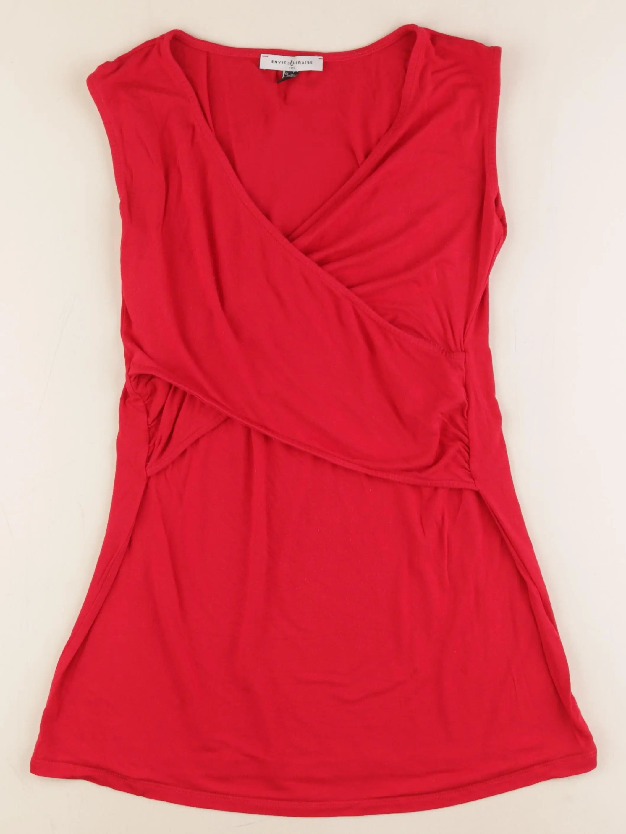 Envie de fraise - débardeur grossesse, allaitement rouge - 38 à 40