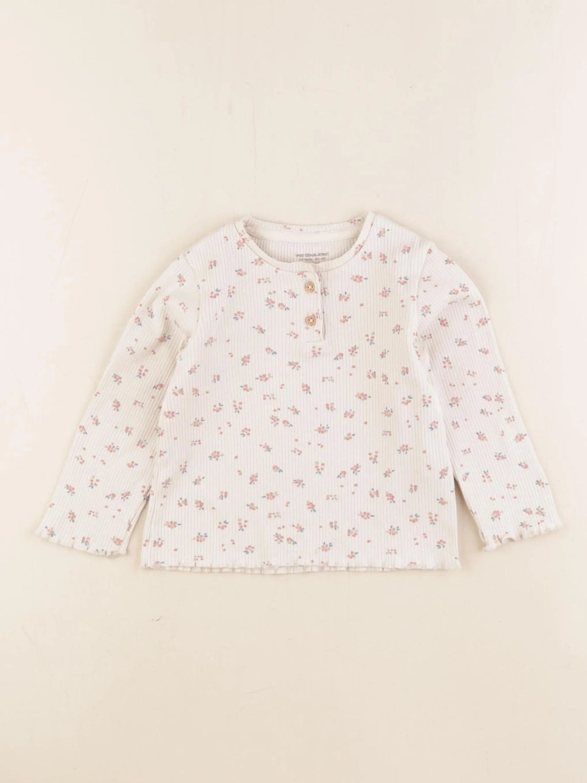Vertbaudet - tee-shirt beige - 24 mois