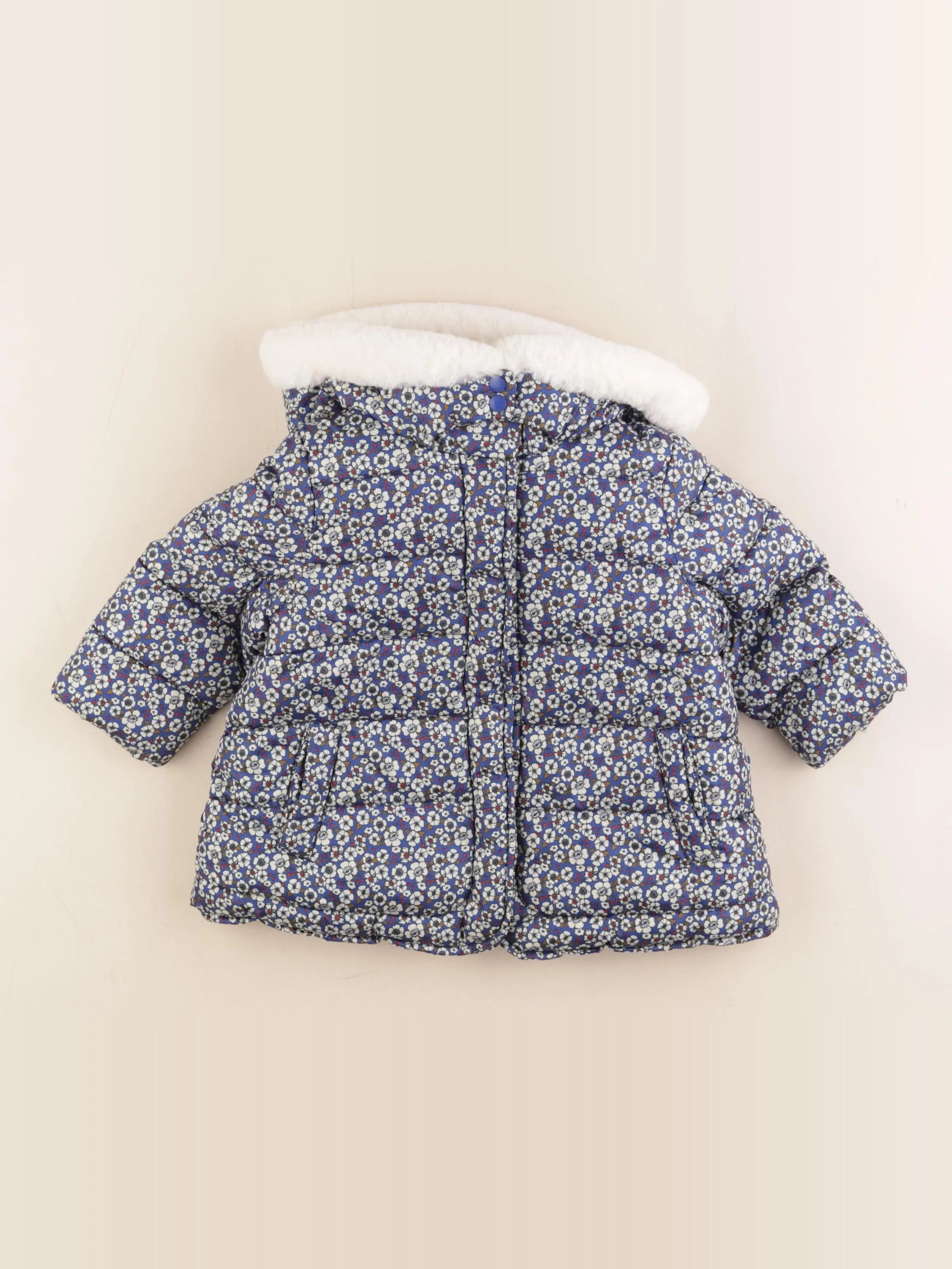 Boutchou - doudoune bleu - 12 mois