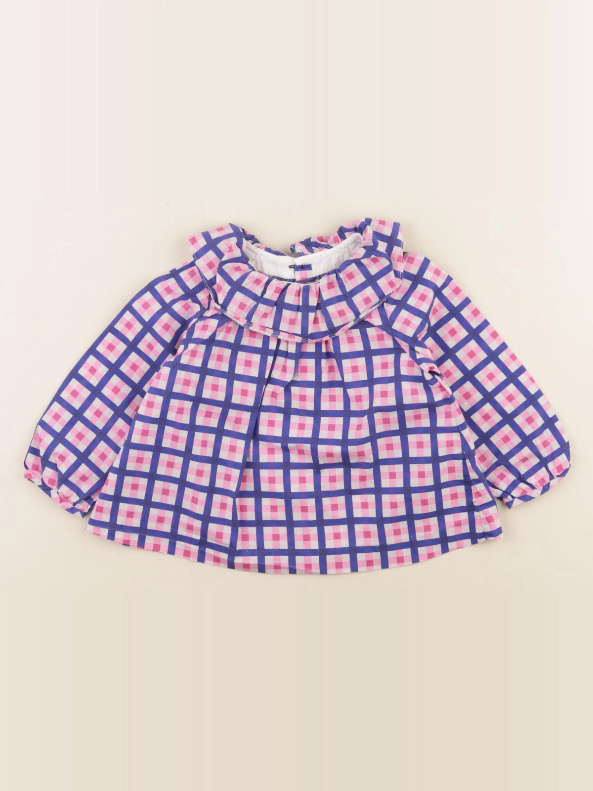 Jacadi - blouse bleu, rose - 24 mois