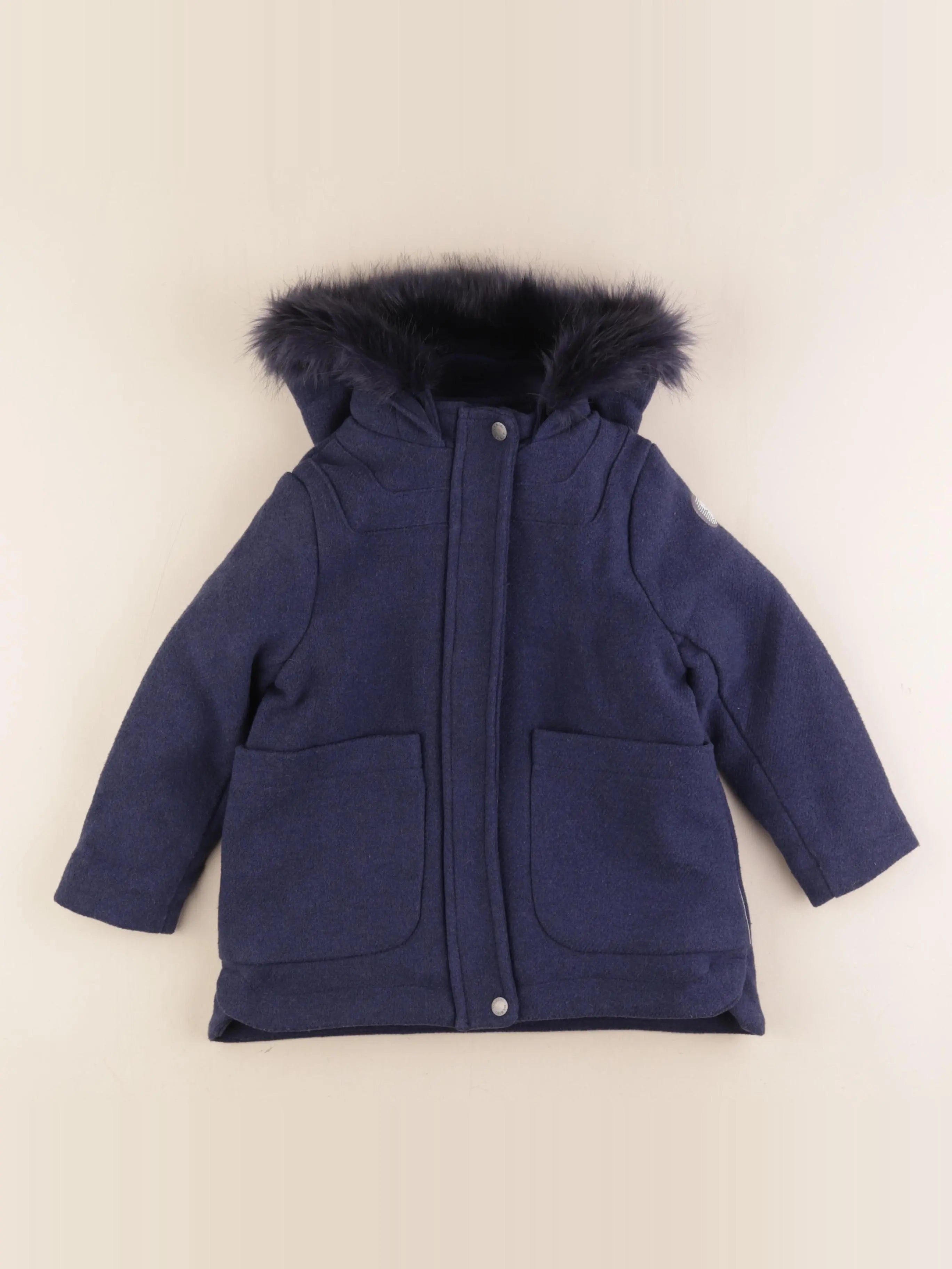 Okaidi - manteau bleu - 3 ans