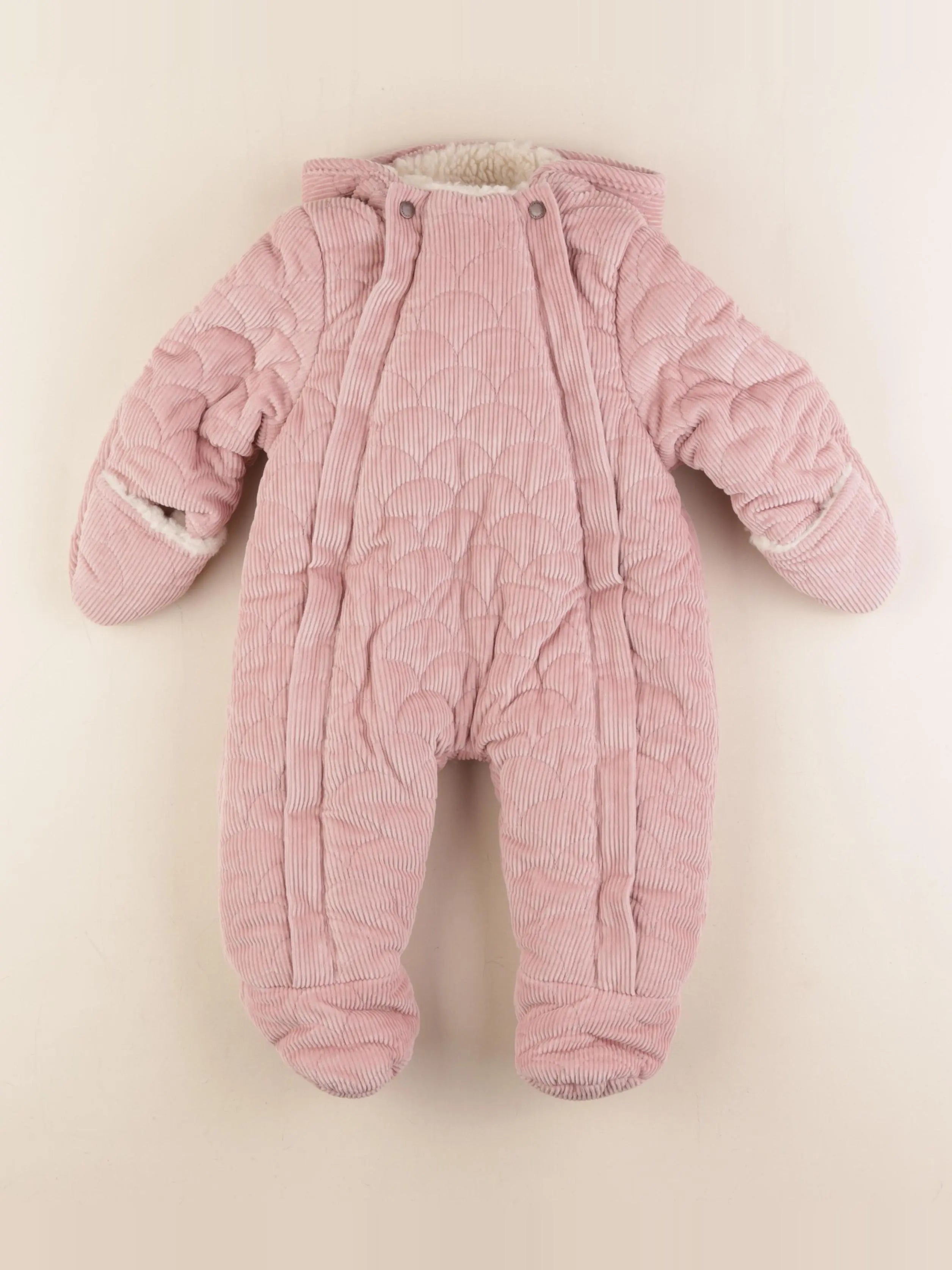 Vertbaudet - combi-pilote rose - 9 mois