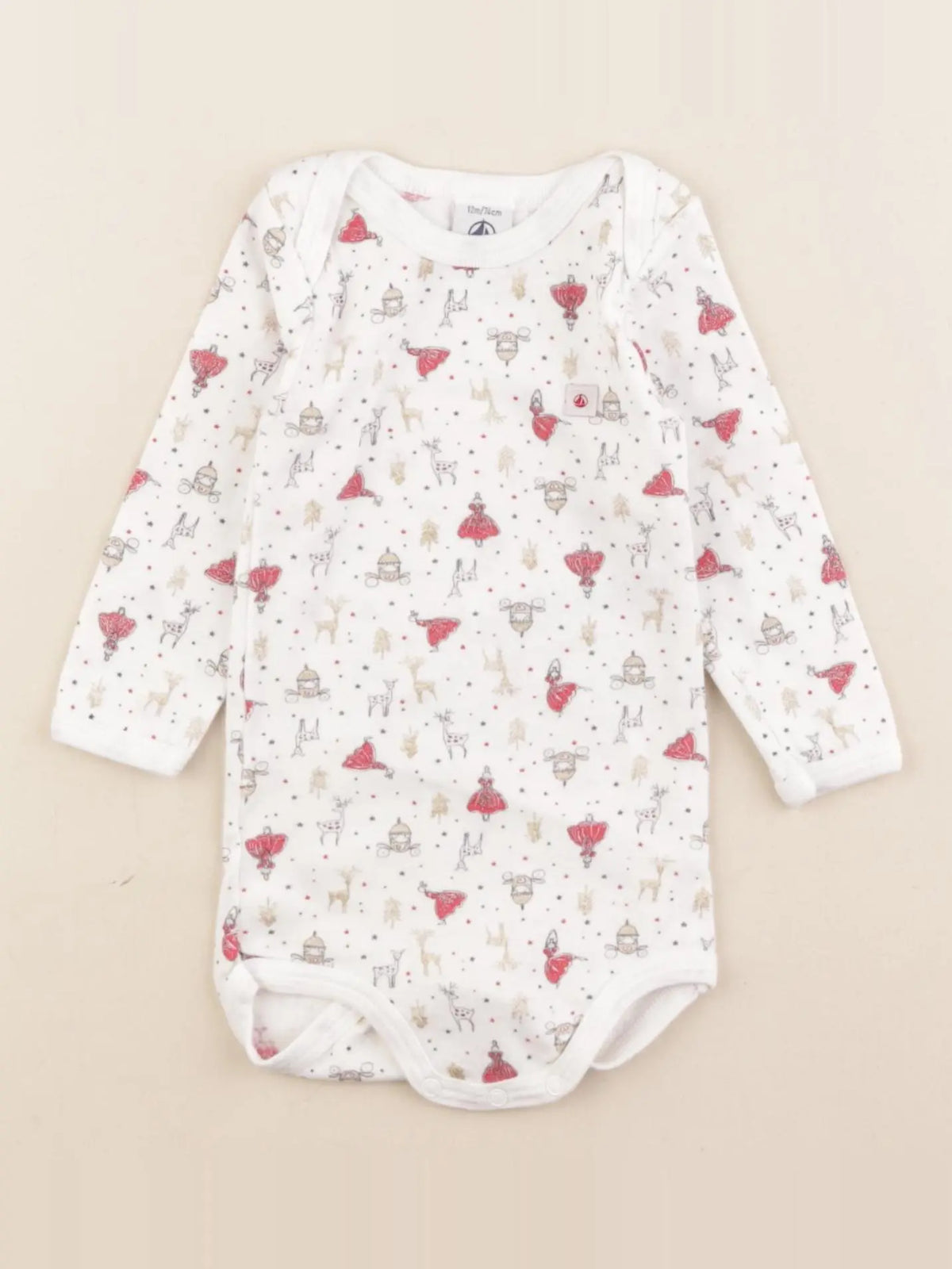 Petit Bateau - body multicolore - 12 mois