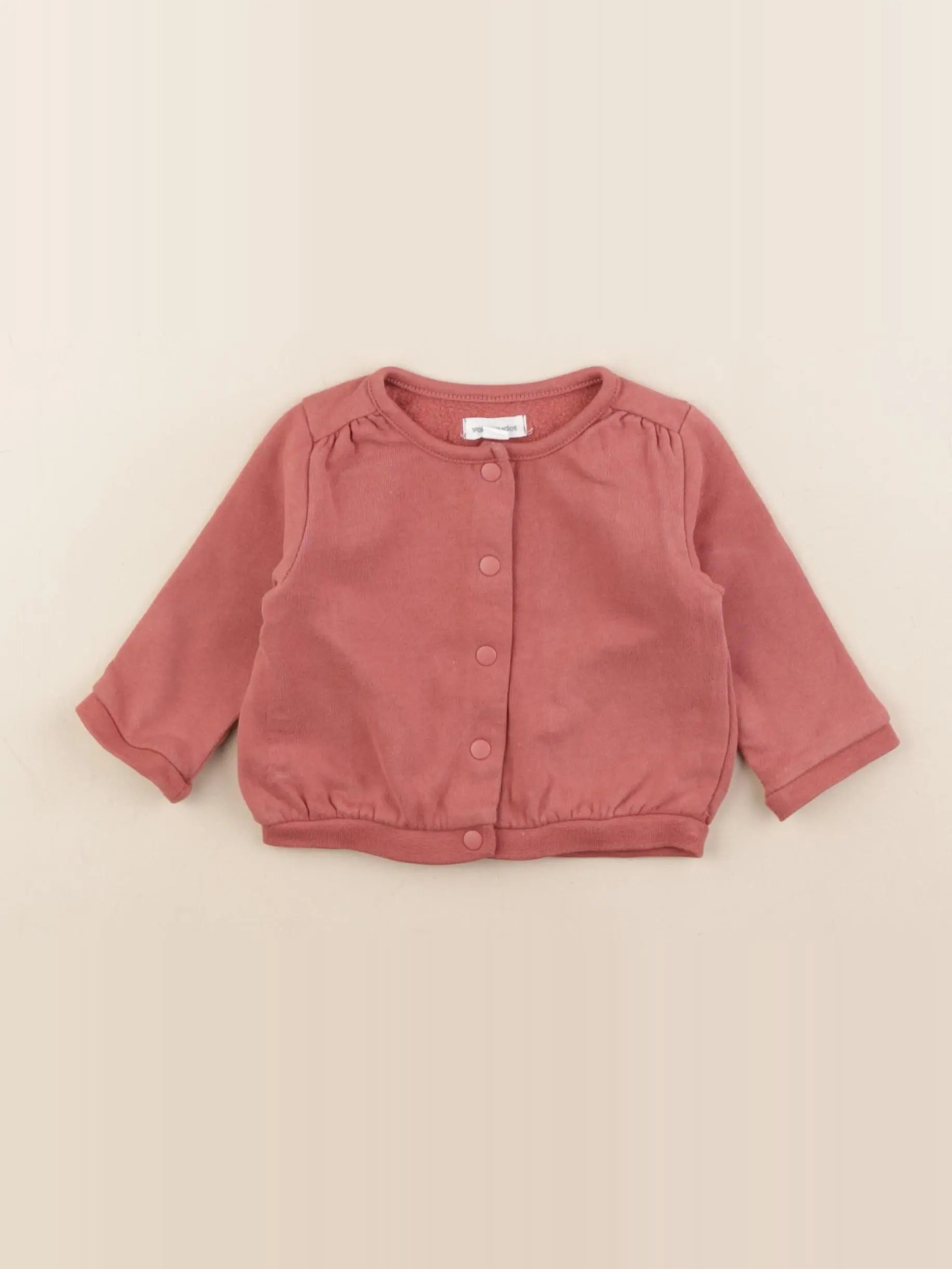 Vertbaudet - gilet rose - 3 mois