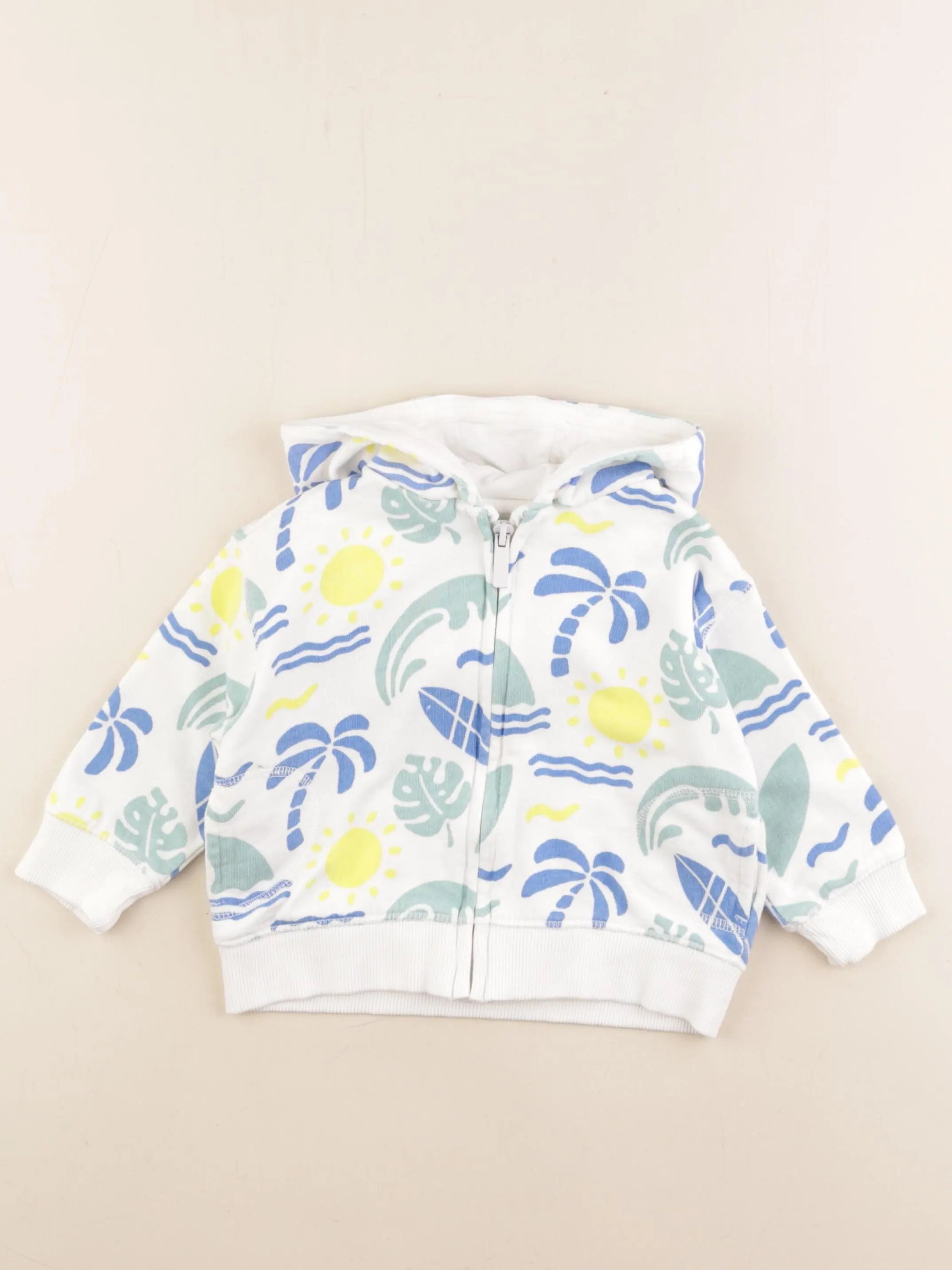 Vertbaudet - sweat multicolore - 2 ans