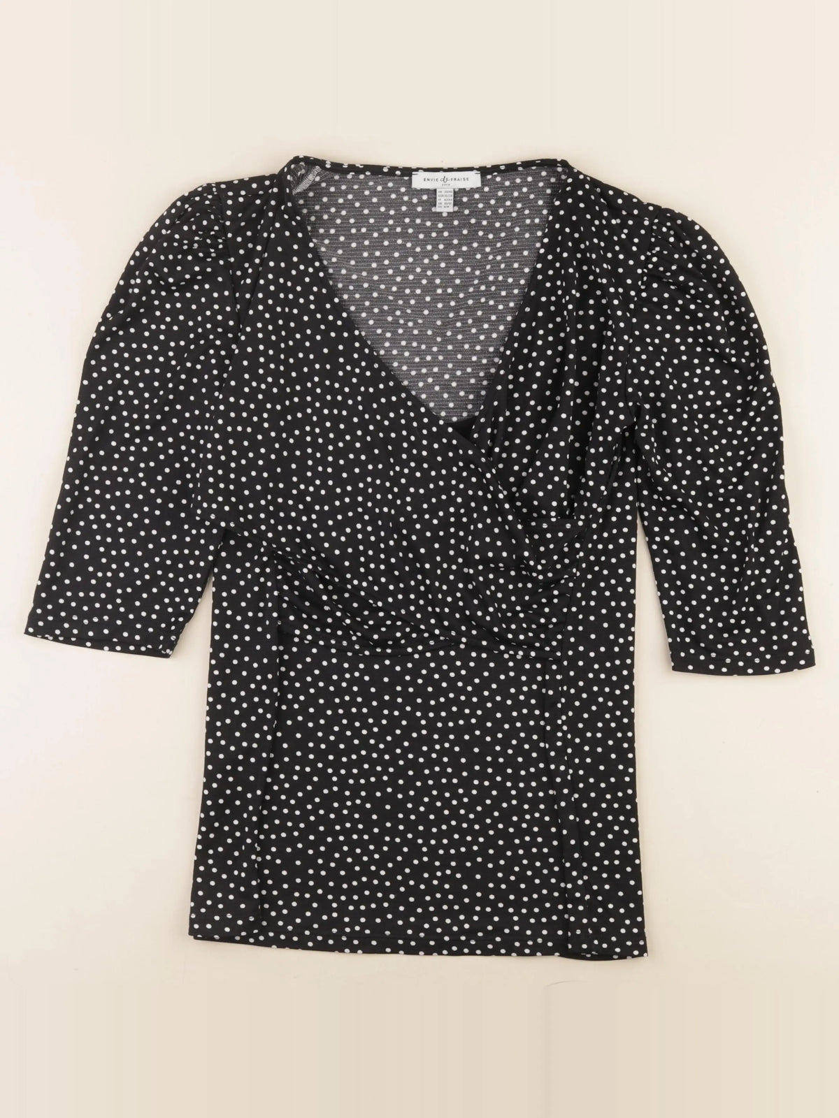 Envie de fraise - blouse allaitement noir - 38 à 40