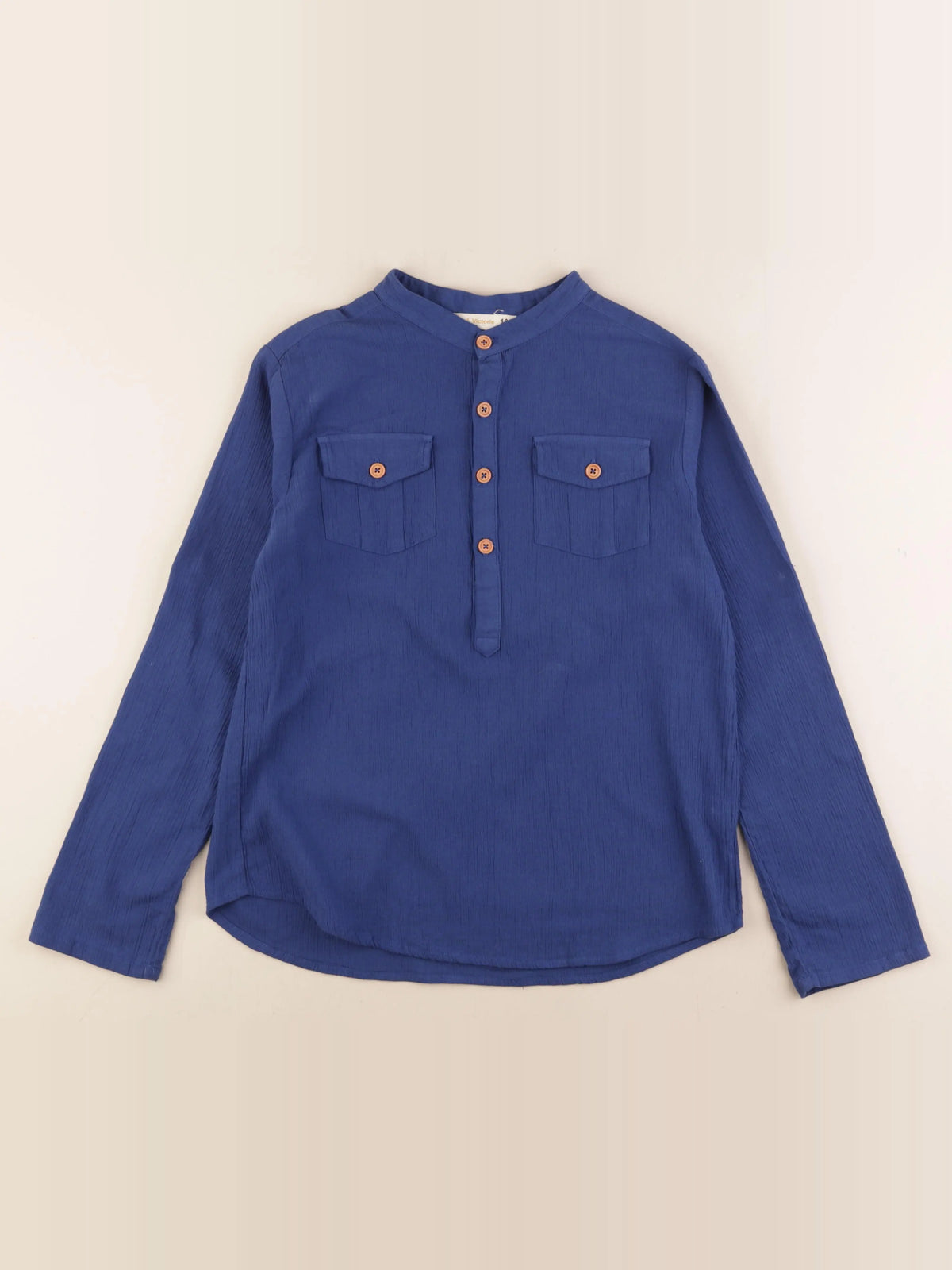 Louis et Victorie - blouse bleu - 10 ans