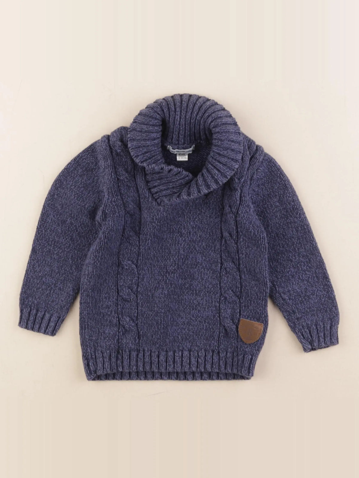 Vertbaudet - pull bleu - 18 mois