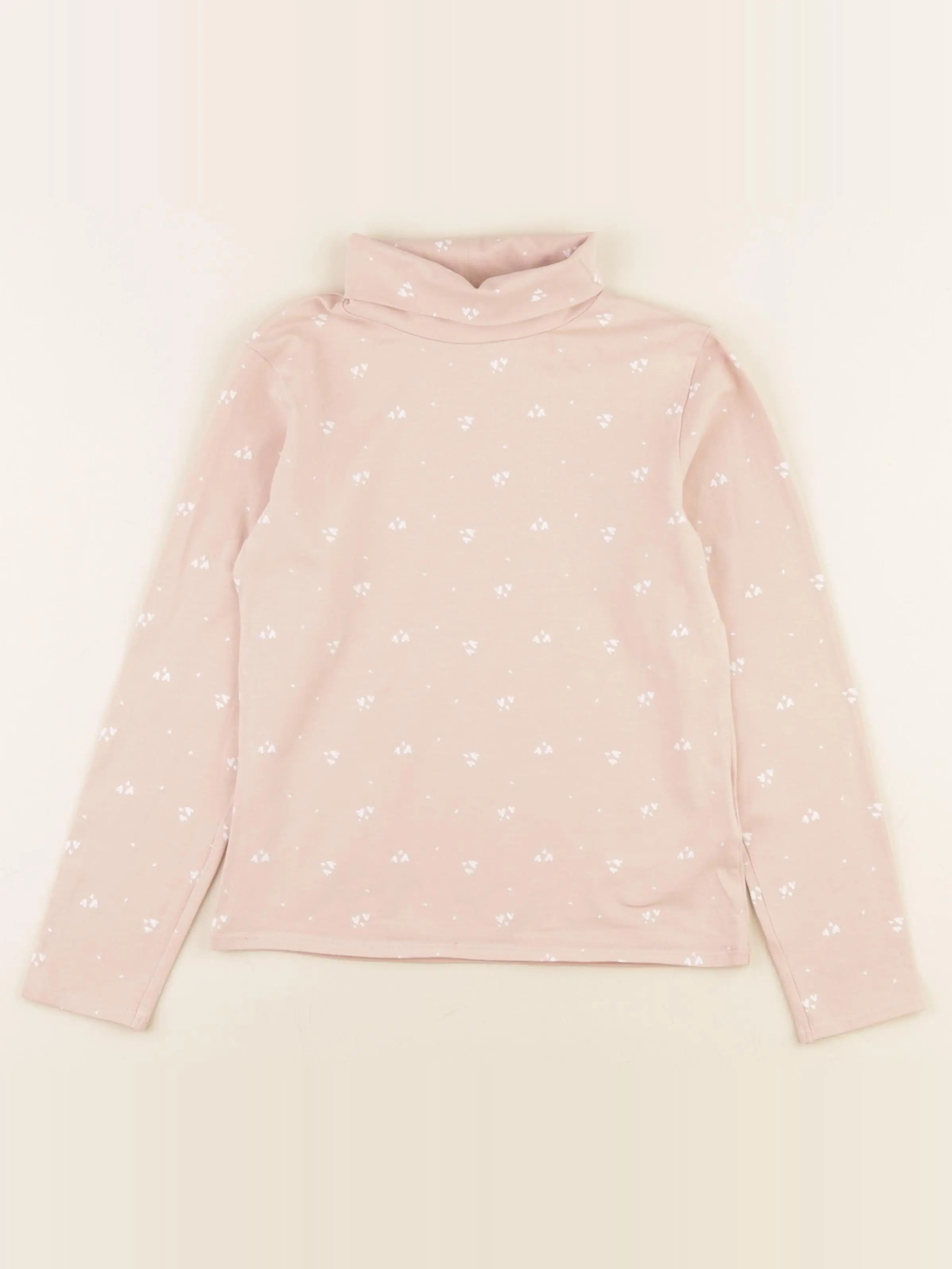 Vertbaudet - sous-pull rose - 8 ans