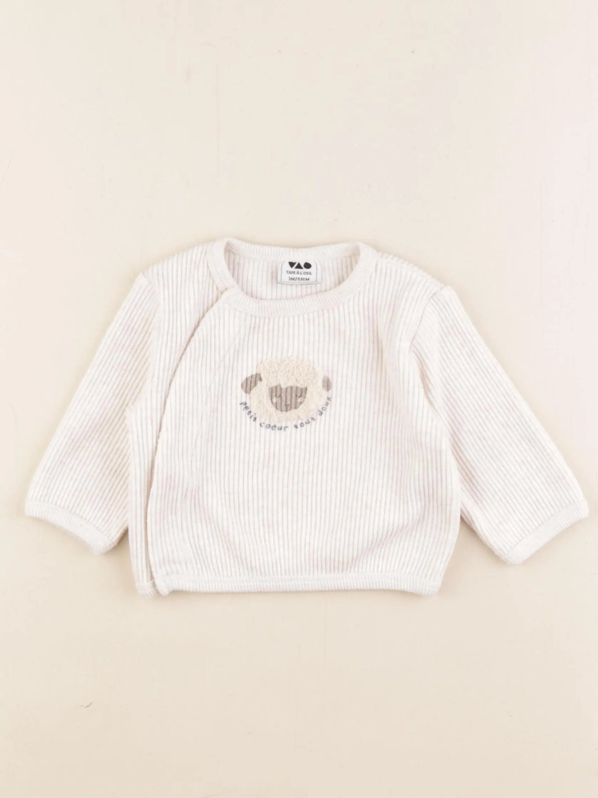 Tape à l'oeil - sweat beige - 3 mois