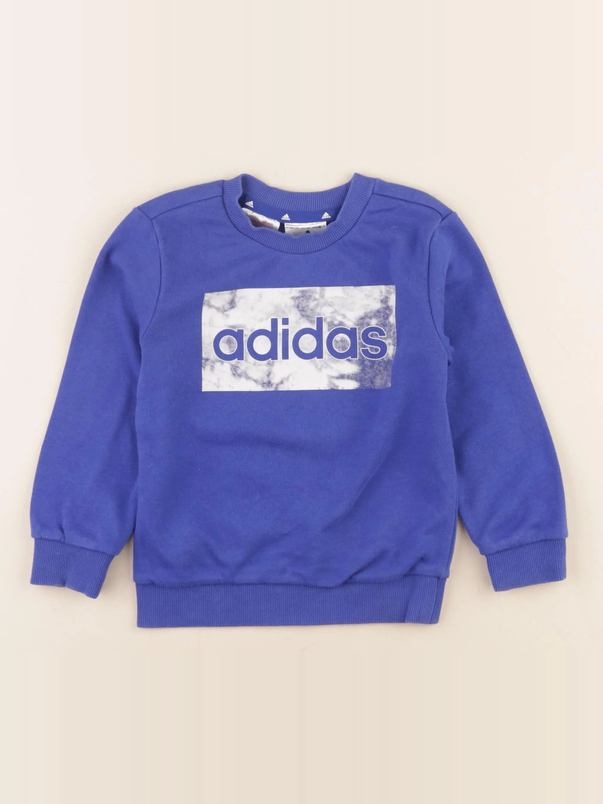 Adidas - sweat bleu - 18/24 mois